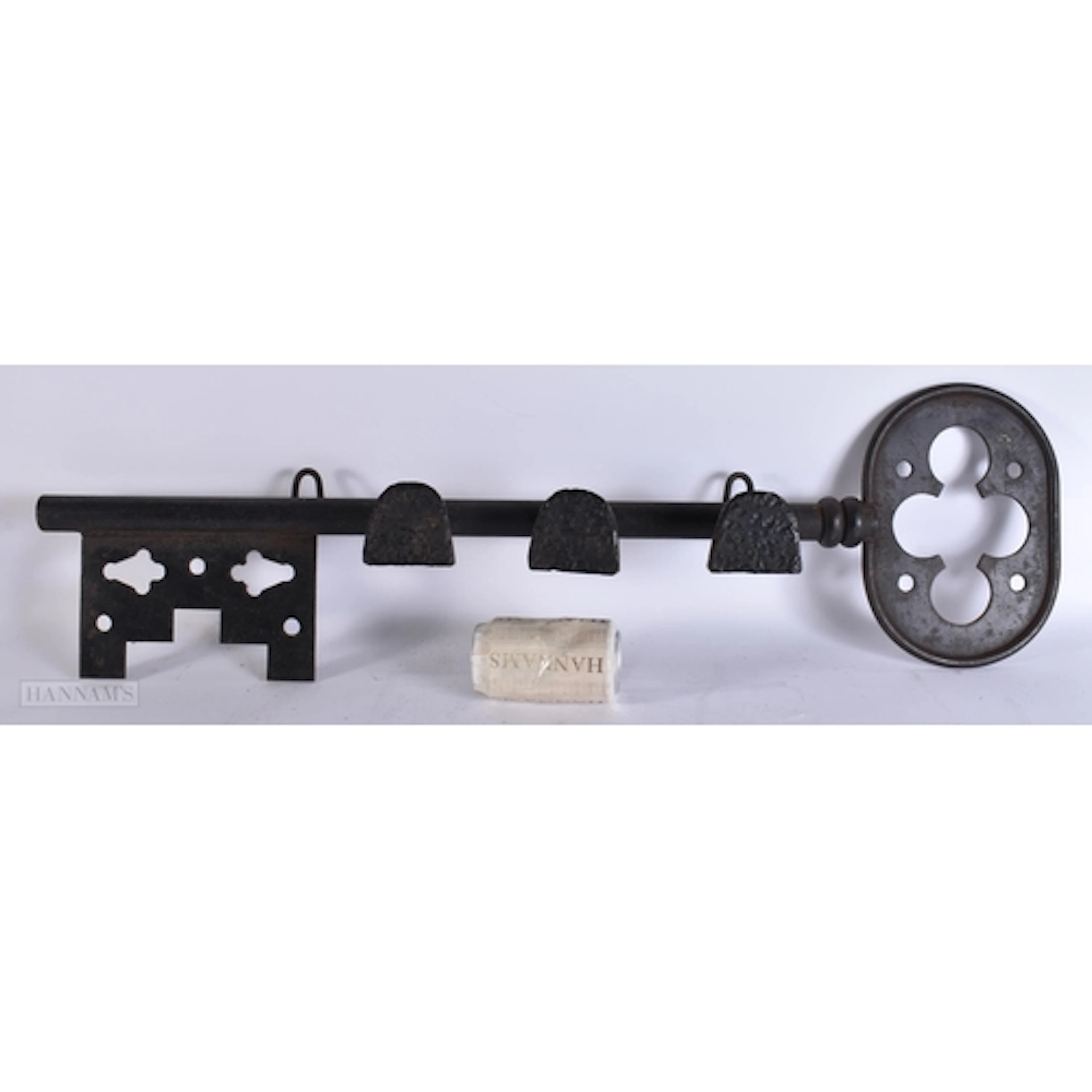 A RARE ANTIQUE CAST IRON KEY ADVERTISING SHOP DISPLAY RACK. ...