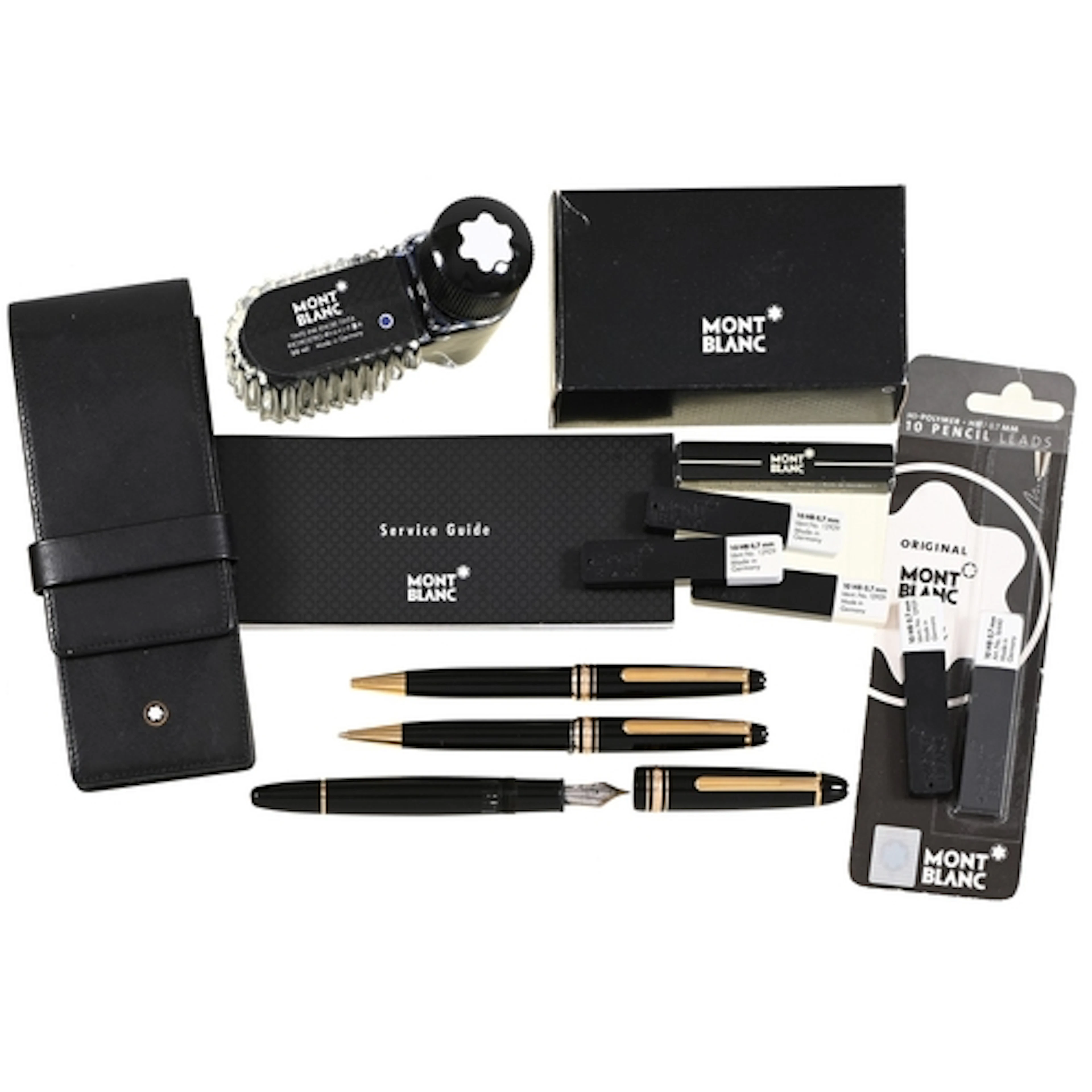 A Mont Blanc three-piece set, including 4810 fountain pen wi...