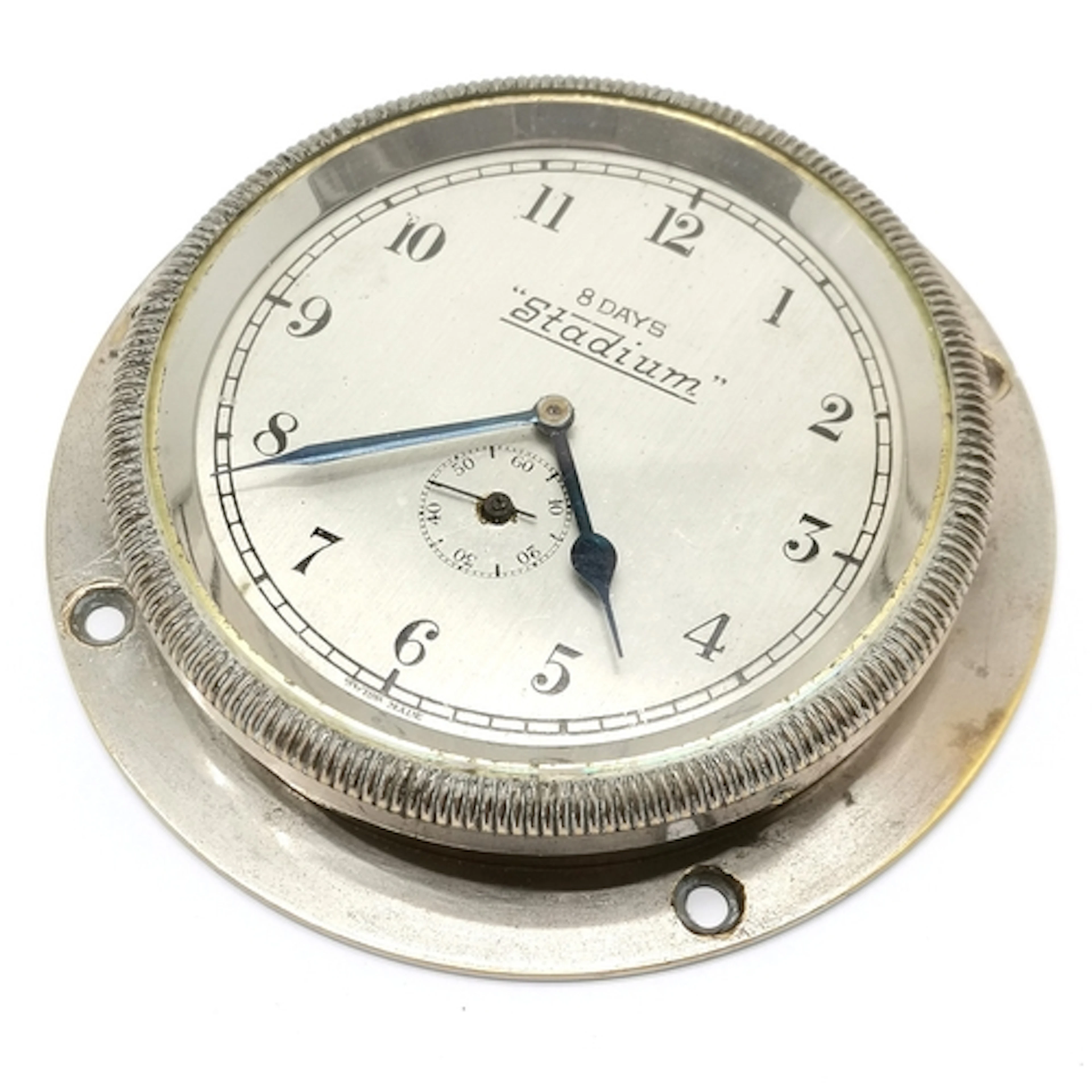Antique Stadium dashboard car clock with 8 day movement with...