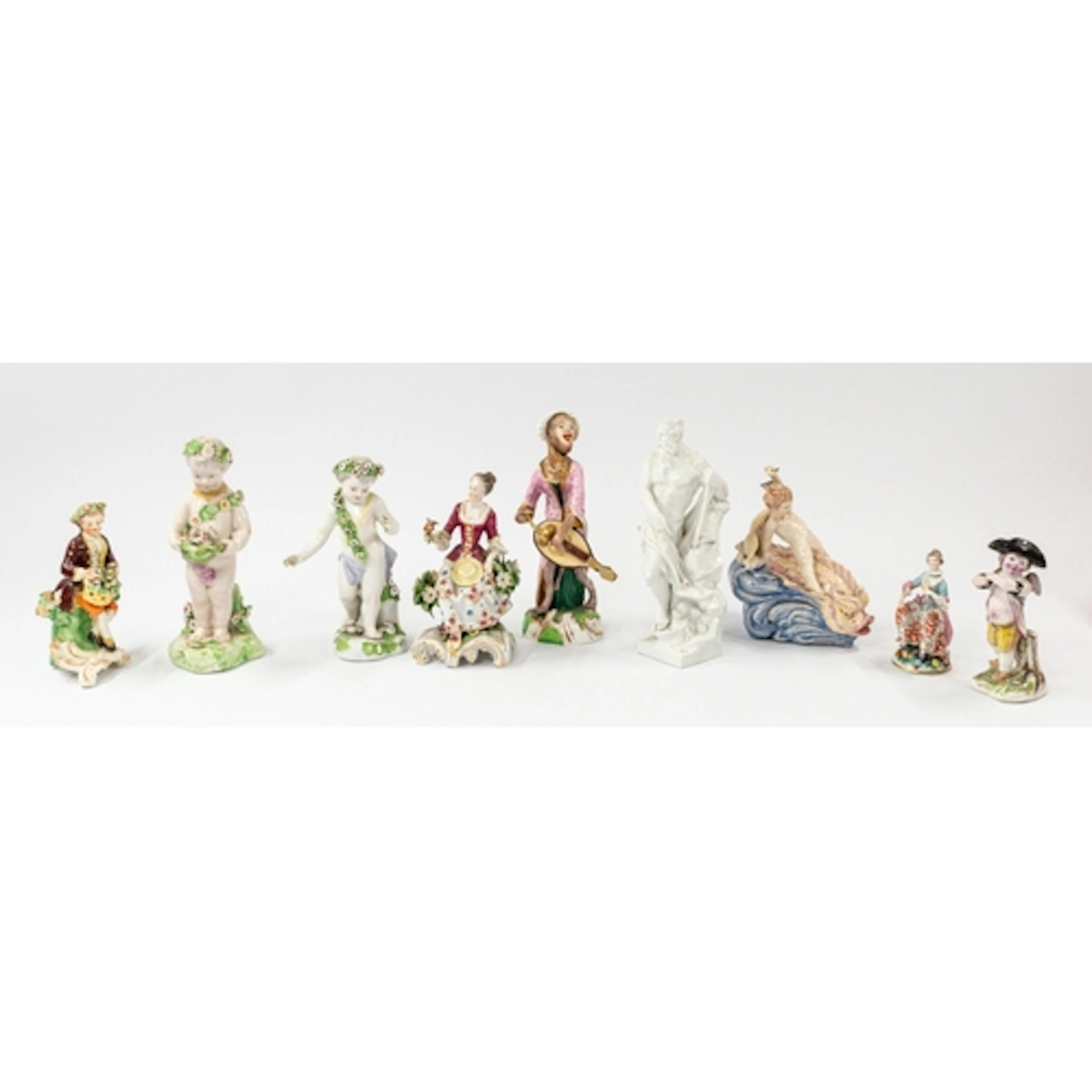 Ceramics: A Derby figure from a monkey band (affenkapelle), ...
