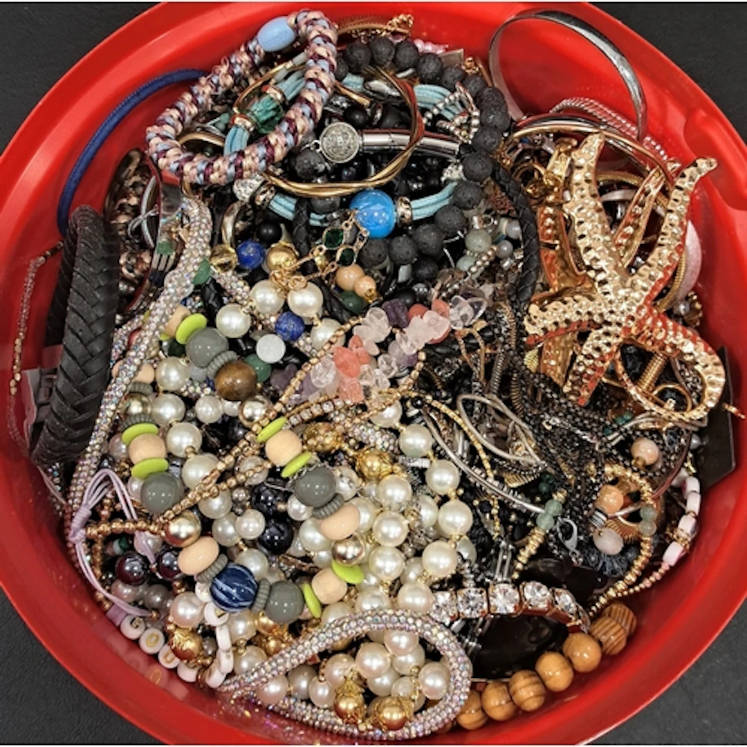 SELECTION OF COSTUME JEWELLERY including simulated pearls, b...