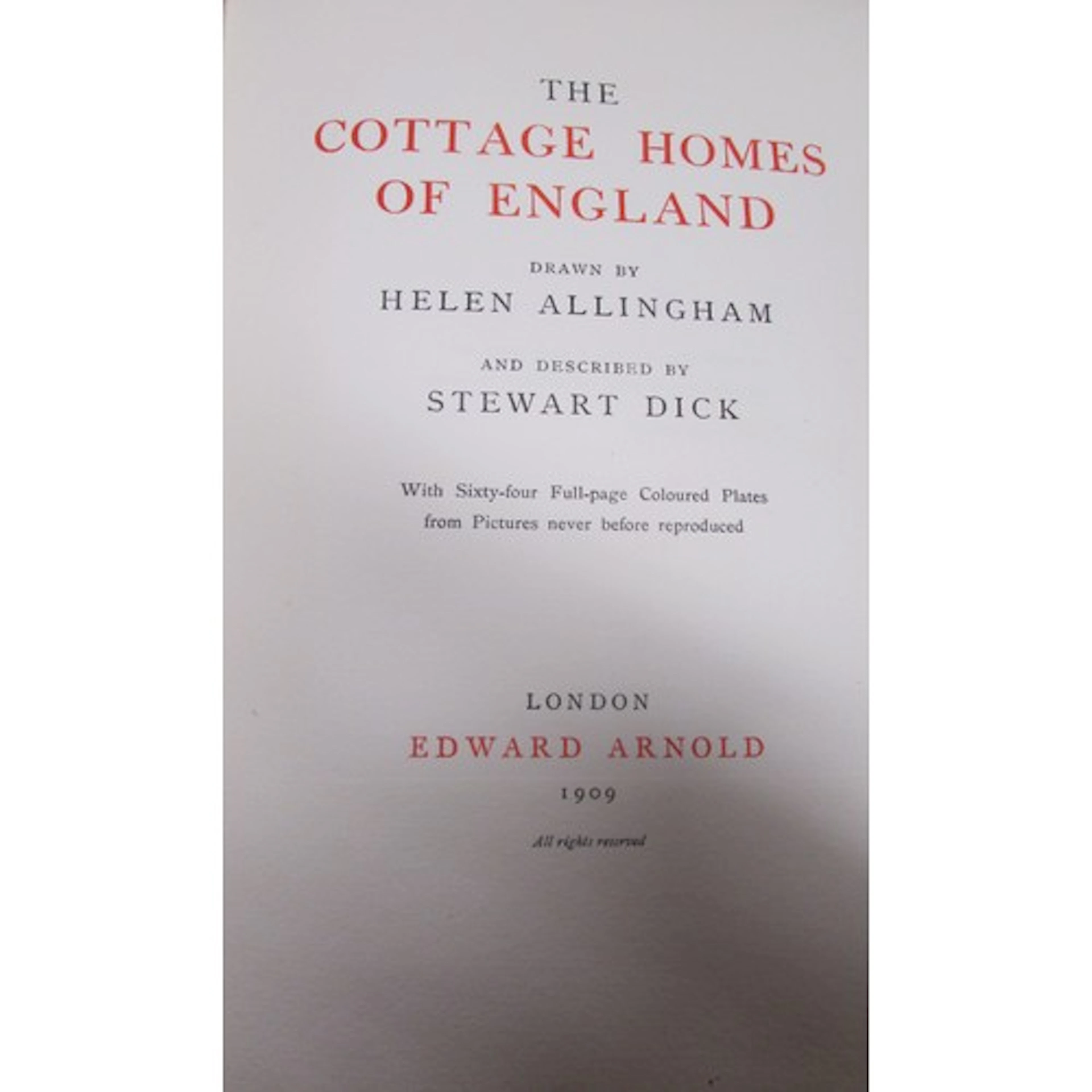 The Cottage Homes of England, drawn by Helen Allingham, desc...