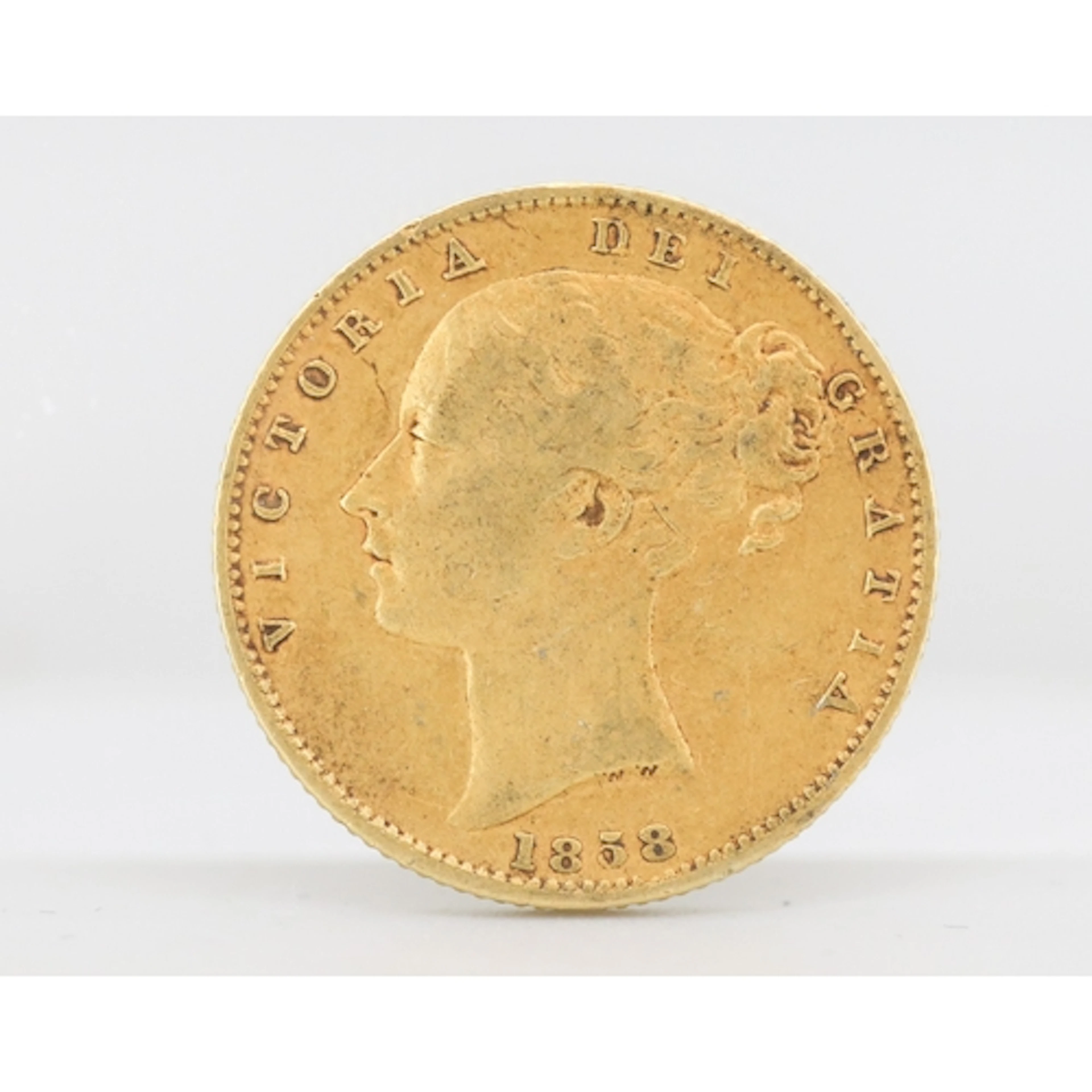 22 Carat Gold Full Sovereign, Queen Victoria 1858