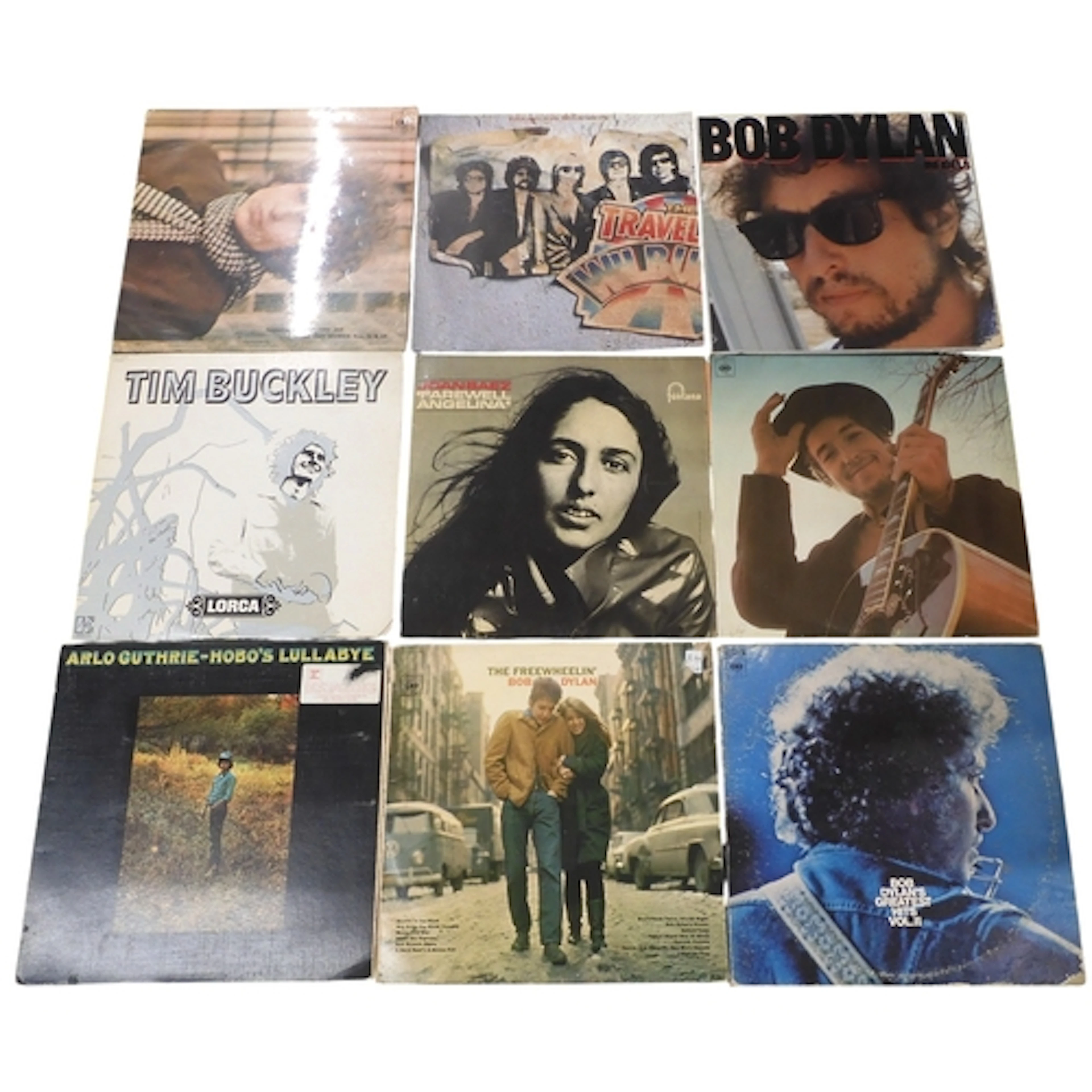 BOB DYLAN/FOLK/FOLK-ROCK - 17 Vinyl LP records to inclu...