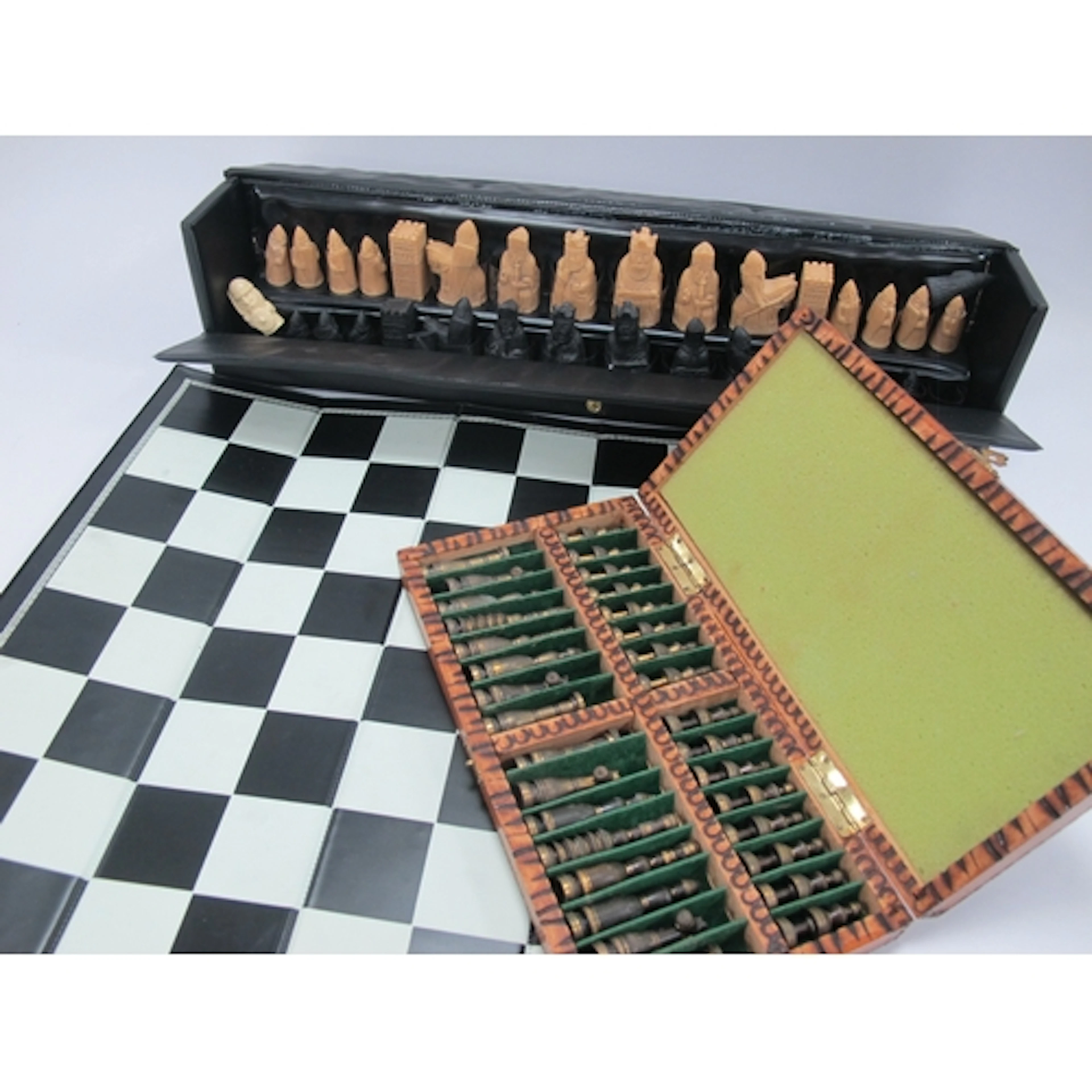 Israeli Brass Chess Set, circa mid XX Century, possibly by H...
