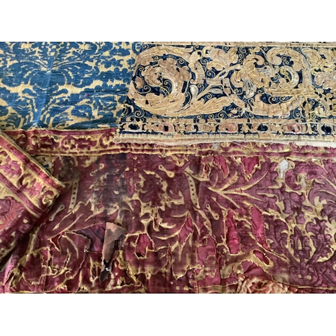 Three fragment panels of late 17th / early 18th century Ital...