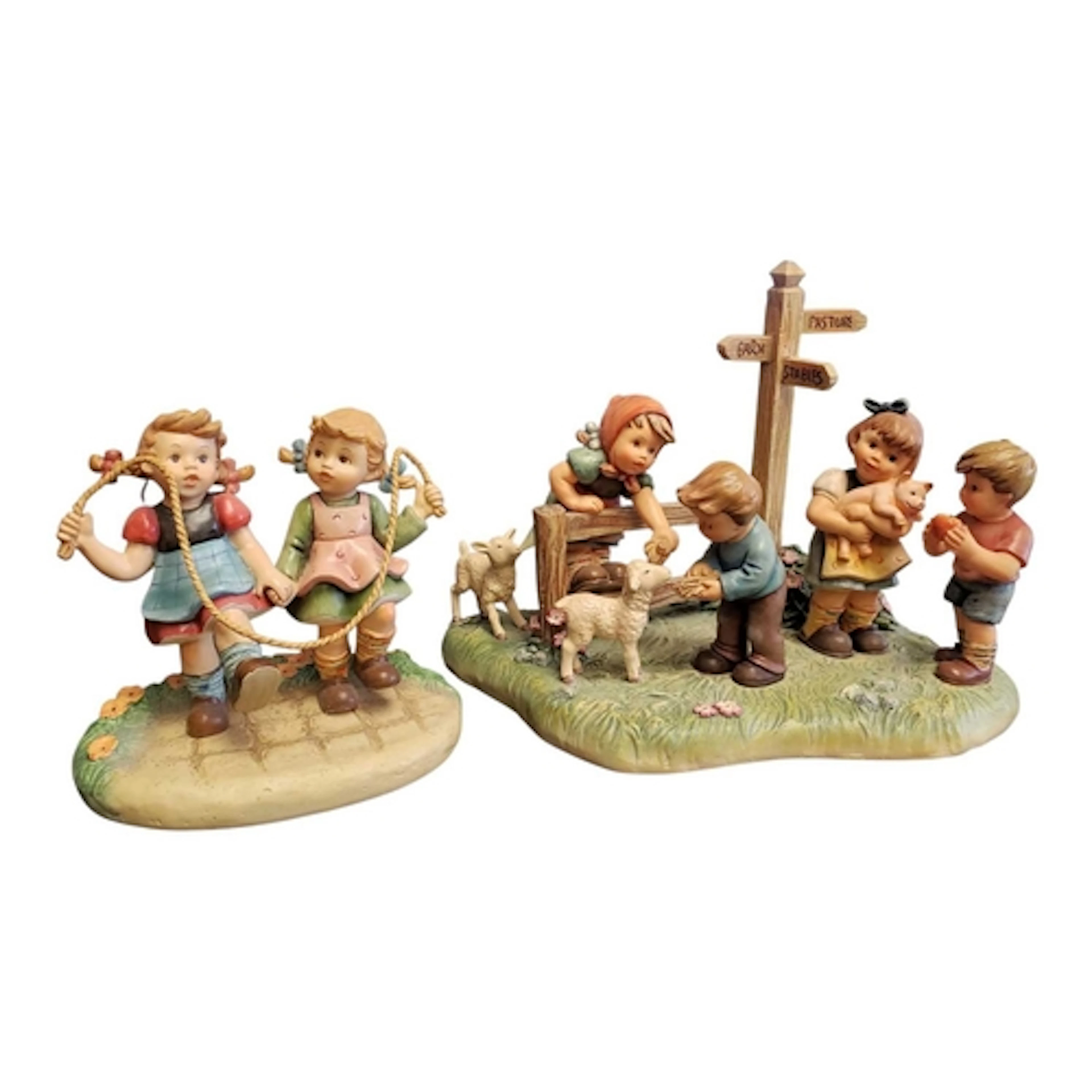 M.J. Hummel - Two 2016 resin group figures. To include All i...