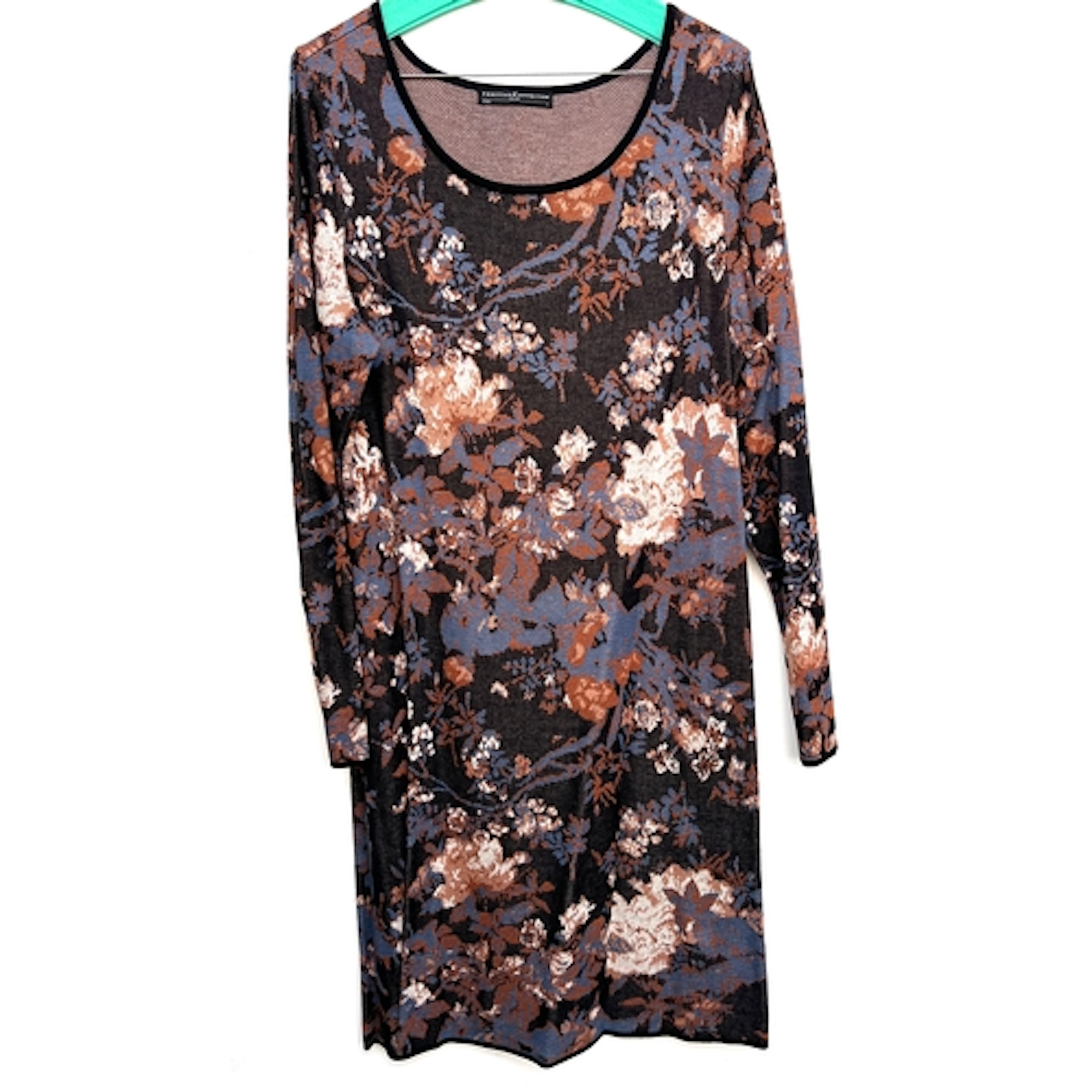 A Peruvian Connection long sleeved cotton dress in an orange...
