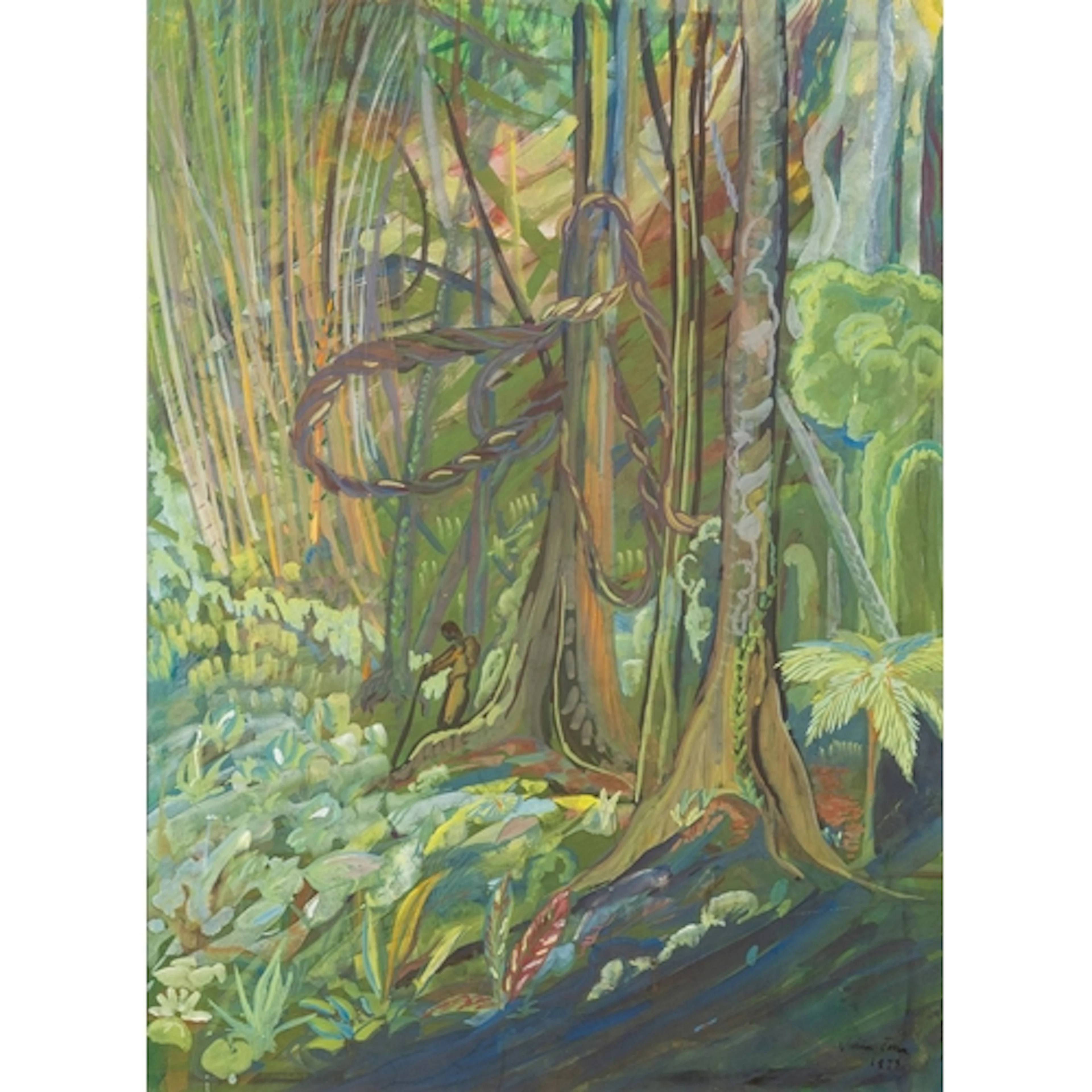 Vivien John (British, 1914-1994) - Solitary figure in a for...