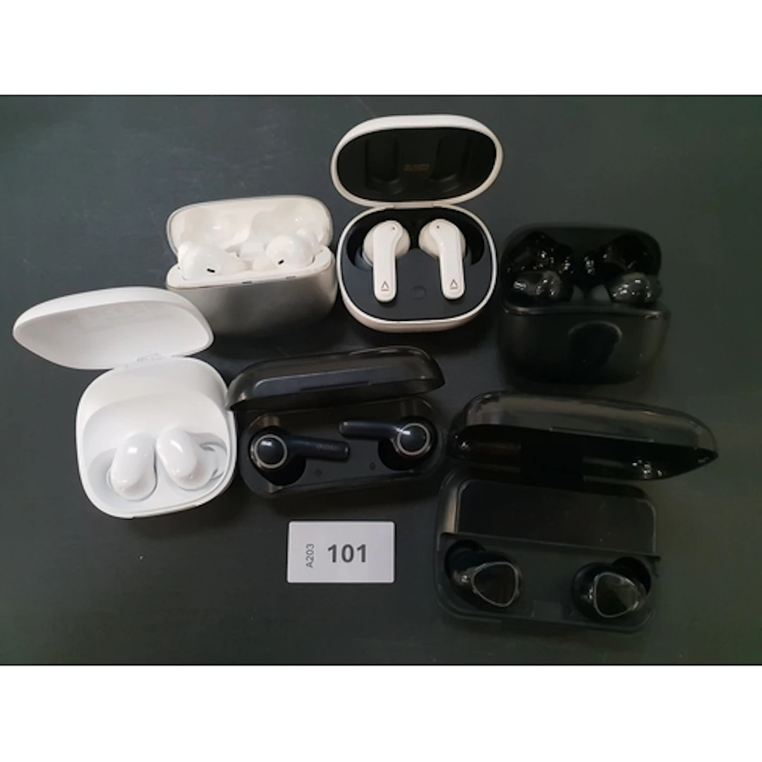 SIX PAIRS OF EARBUDS