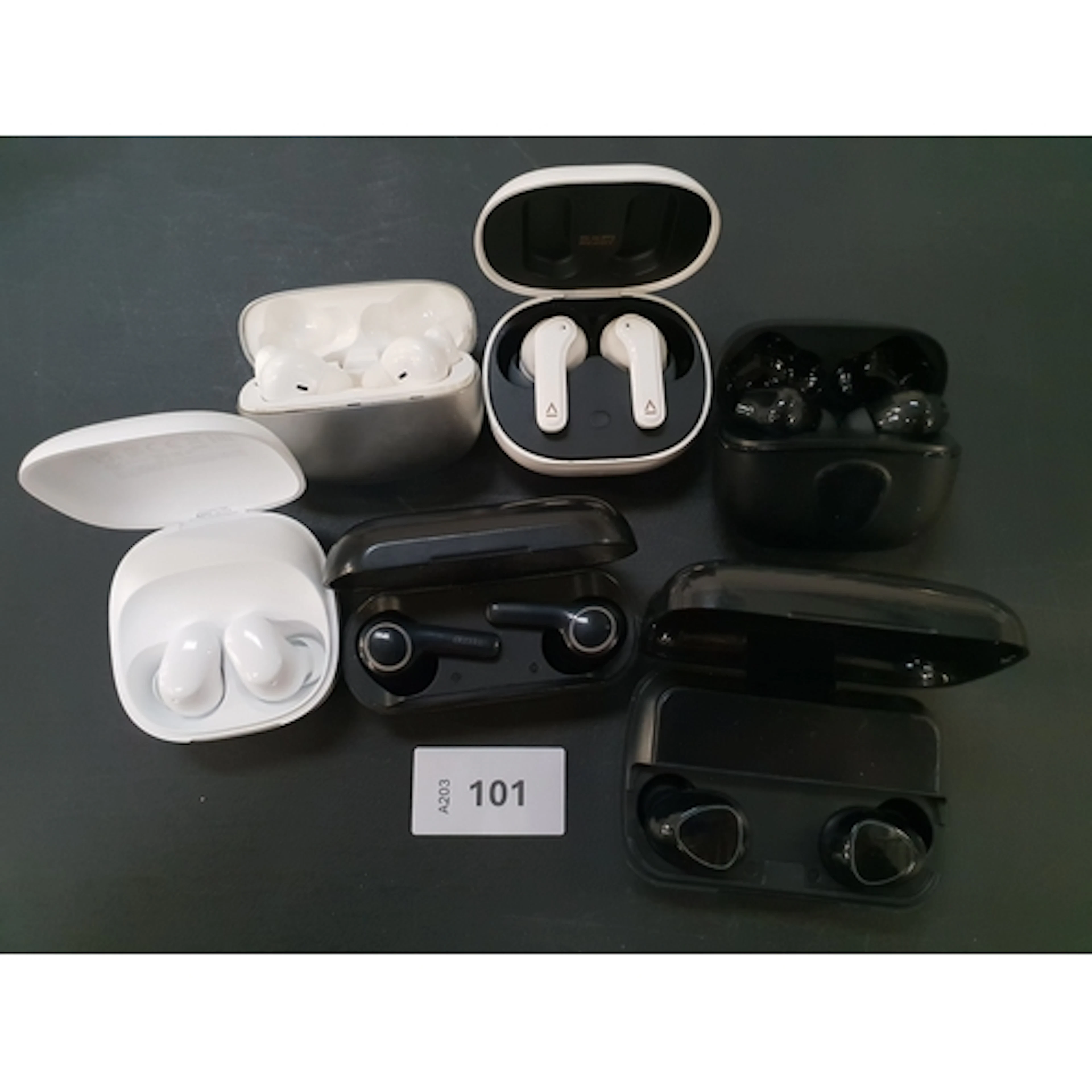 SIX PAIRS OF EARBUDS