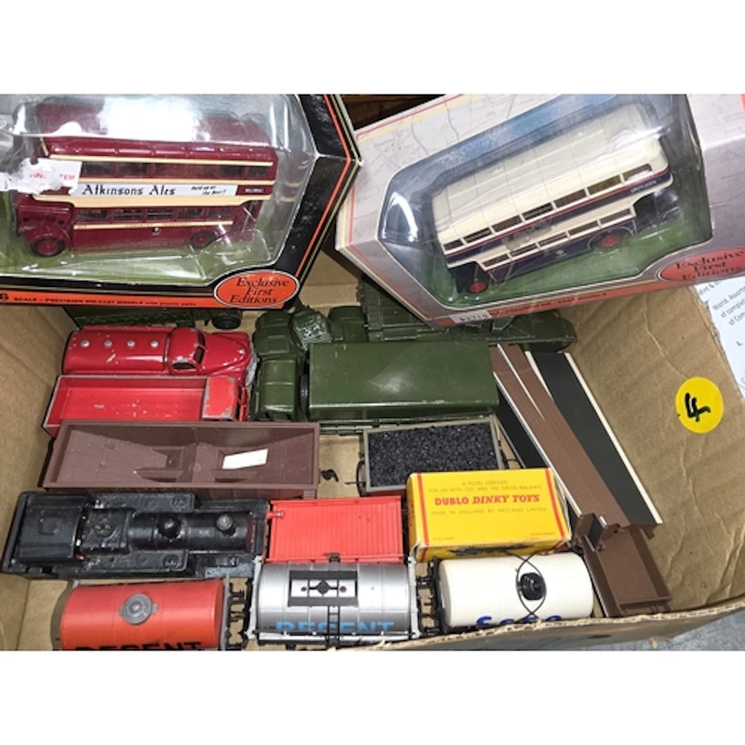 Dinky military, trucks, Dublo, Hornby engine and rolling sto...