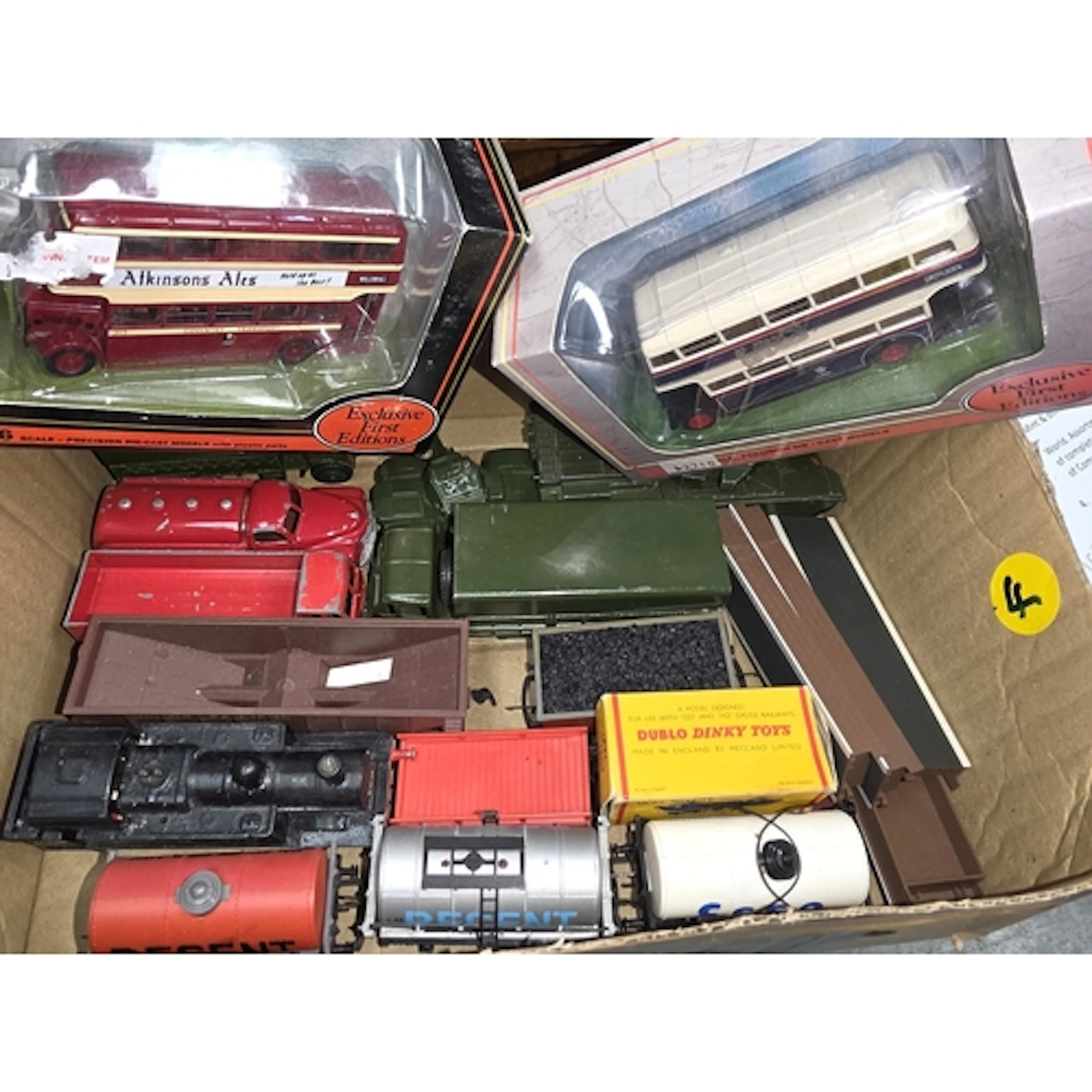 Dinky military, trucks, Dublo, Hornby engine and rolling sto...
