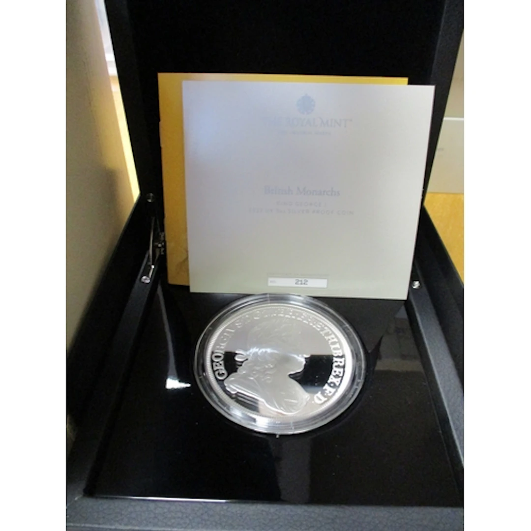 2022 'Monarchs King George I' 5oz £10 silver proof FDC. (R)