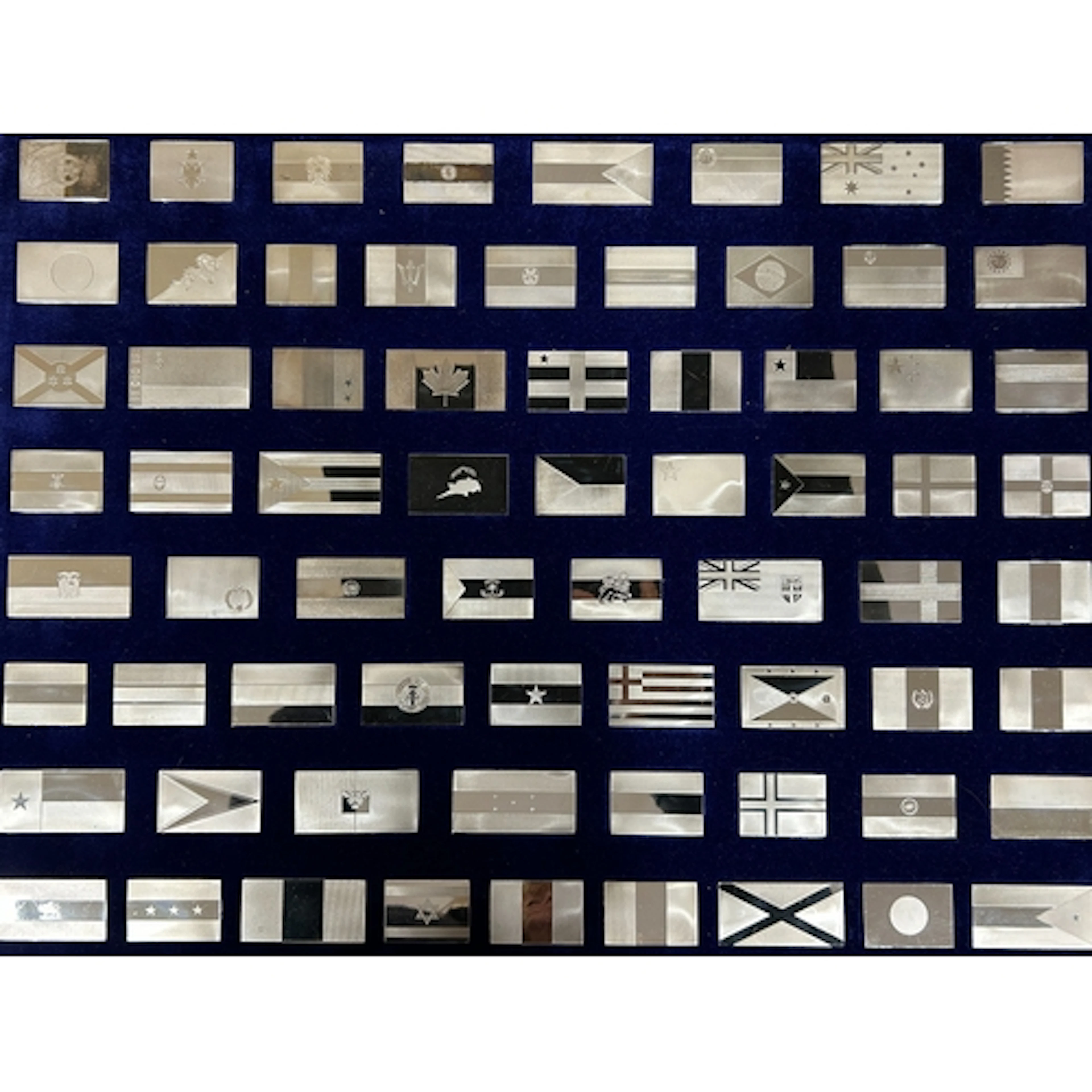 John Pinches Flags of the United Nations Silver Ingot Collec...