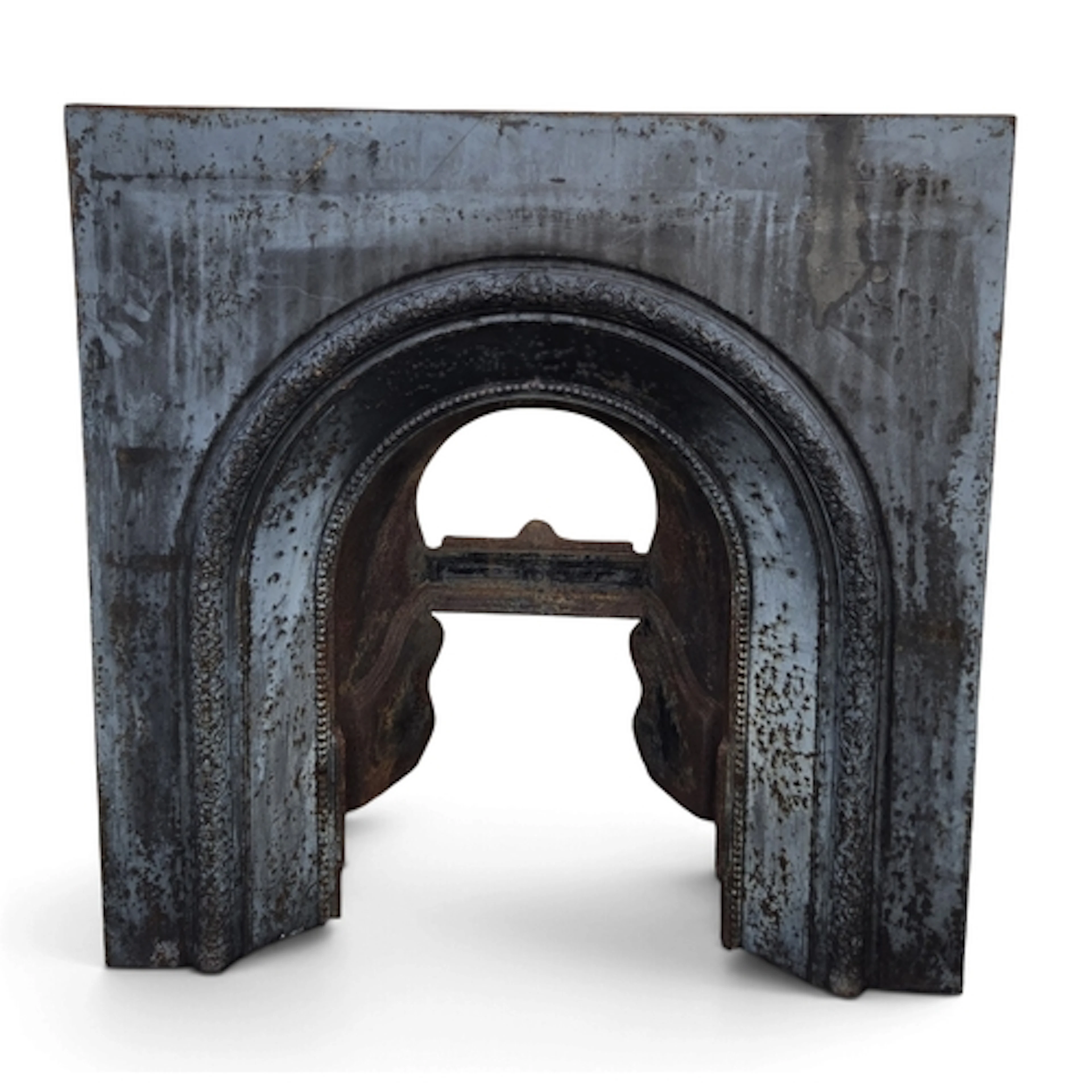 A 19th Century Cast Iron fire Insert. W 97 x H 97 cm approx.