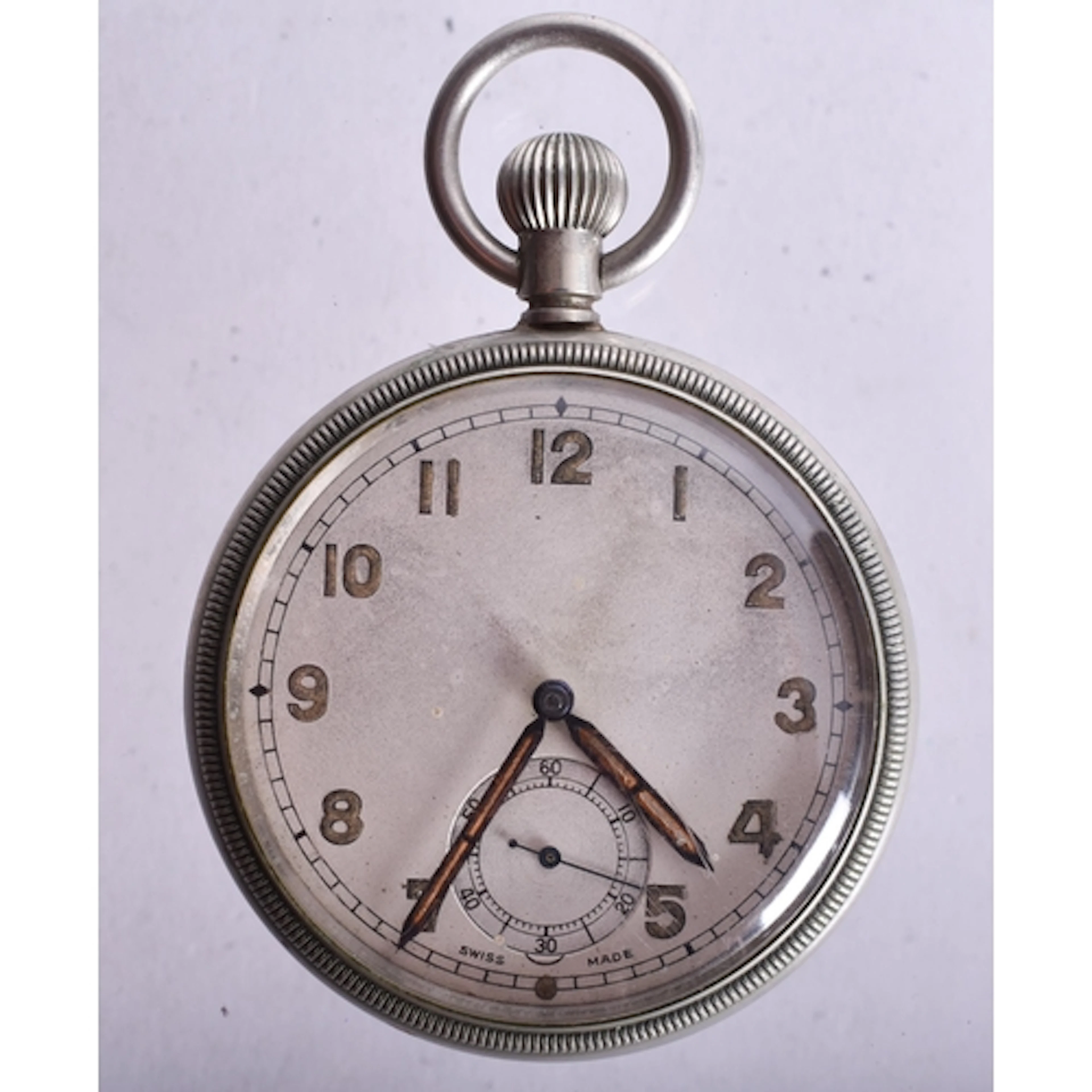 GSTP British Military Issued Pocket Watch Hand-Wind Working....