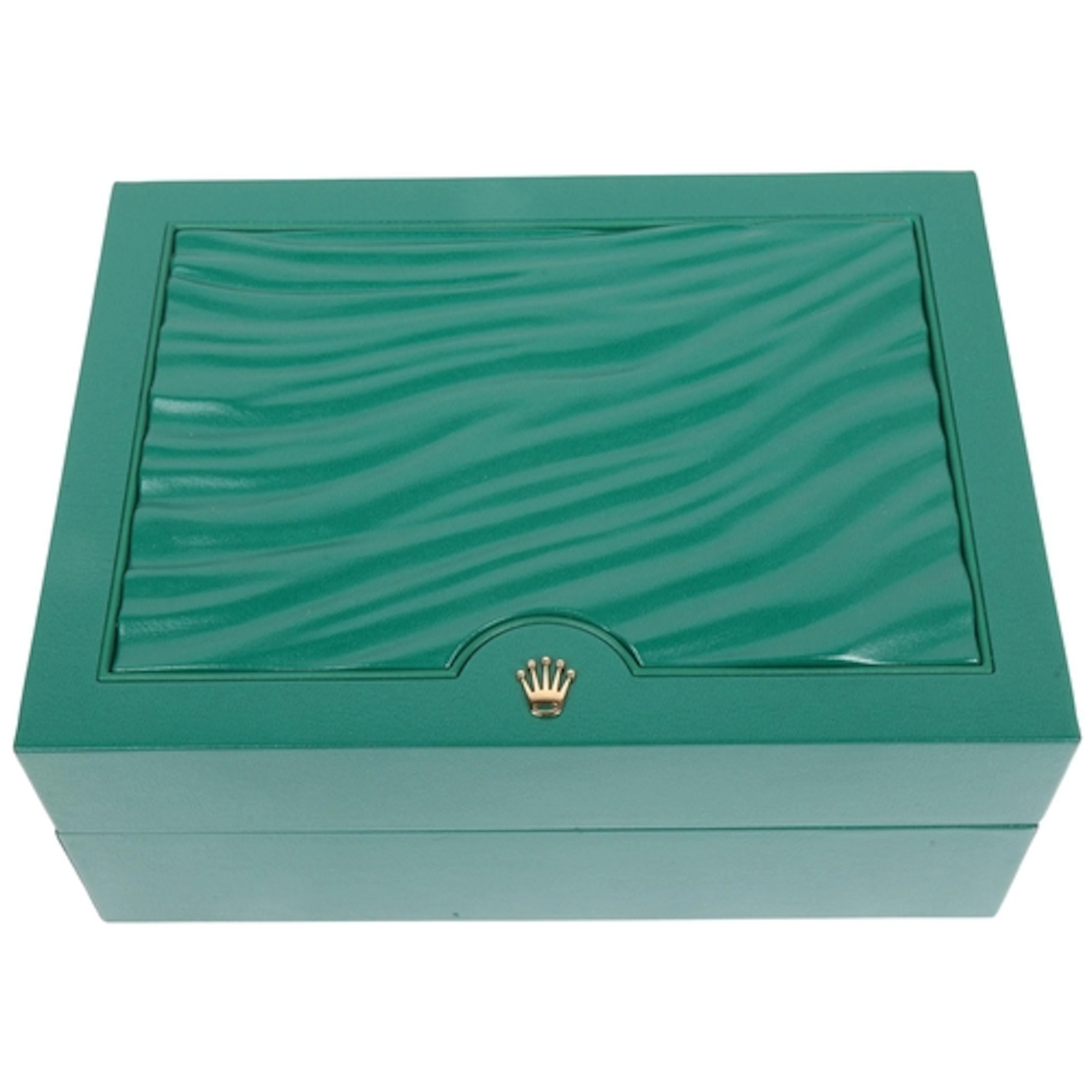 ROLEX - a green leather Day-Date/Daytona watch box, ref. 391...