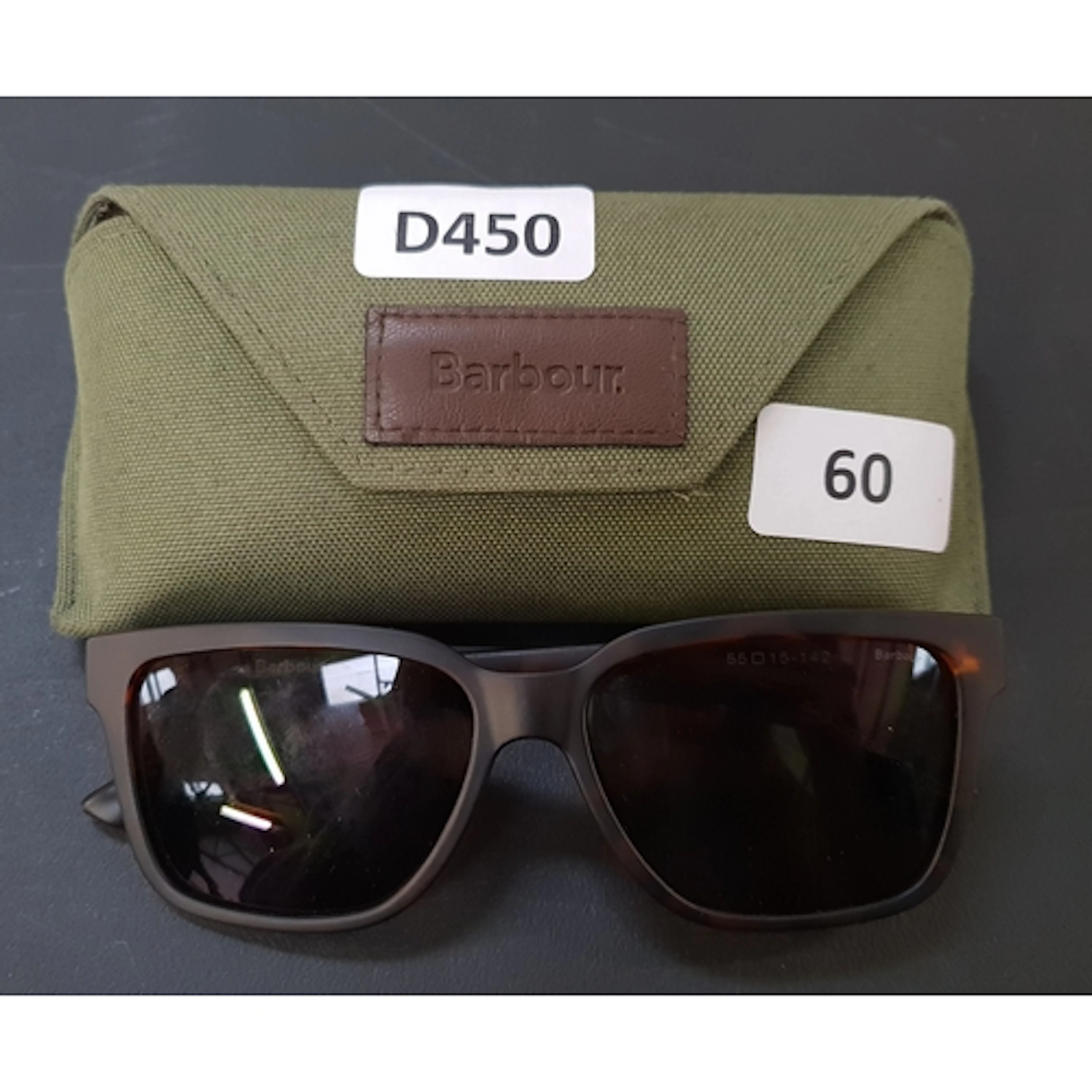 PAIR OF SUNGLASSES BARBOUR BAS-3013A INC. BARBOUR CASE