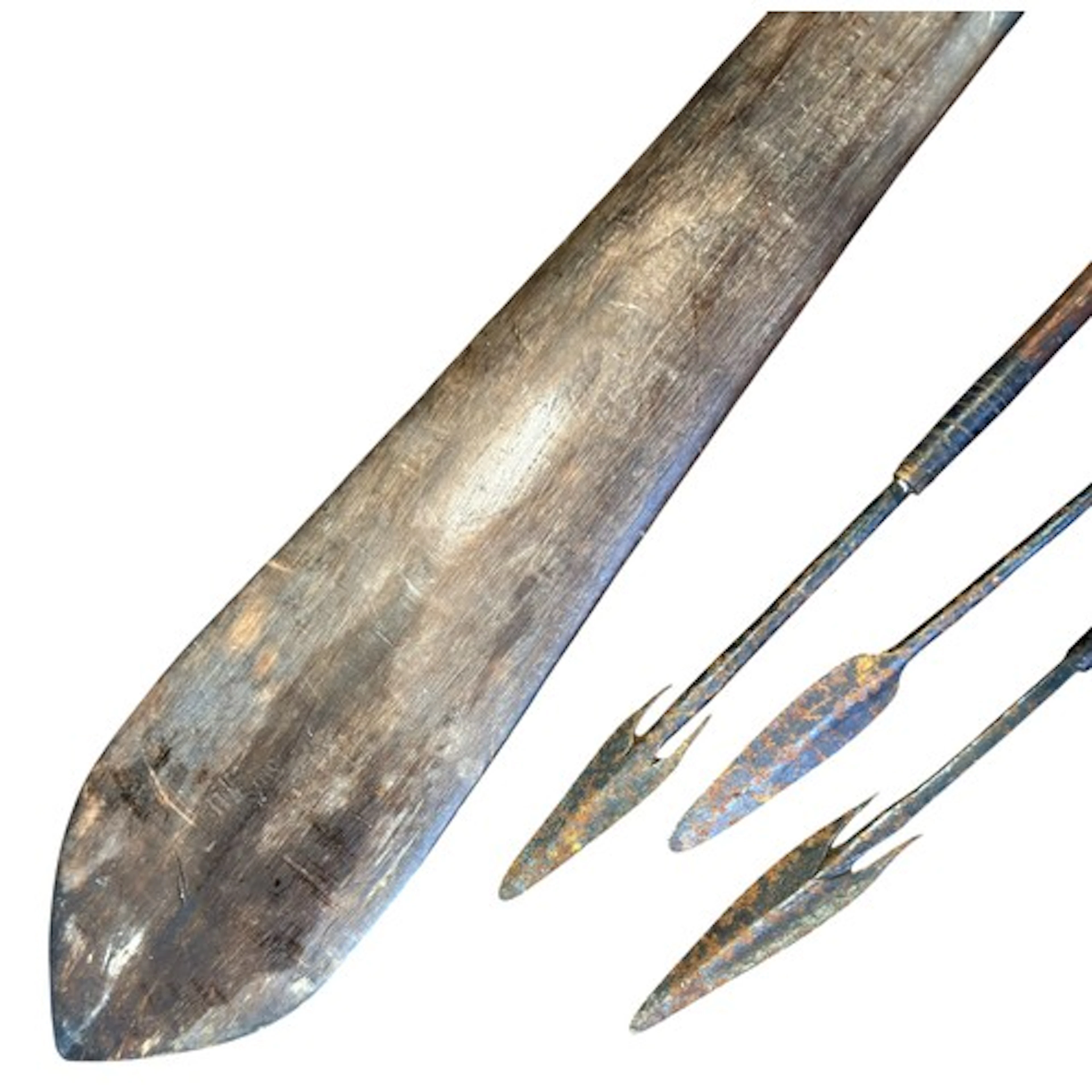 Tribal interest; Polynesian Tonga Pakipaki hardwood paddle c...