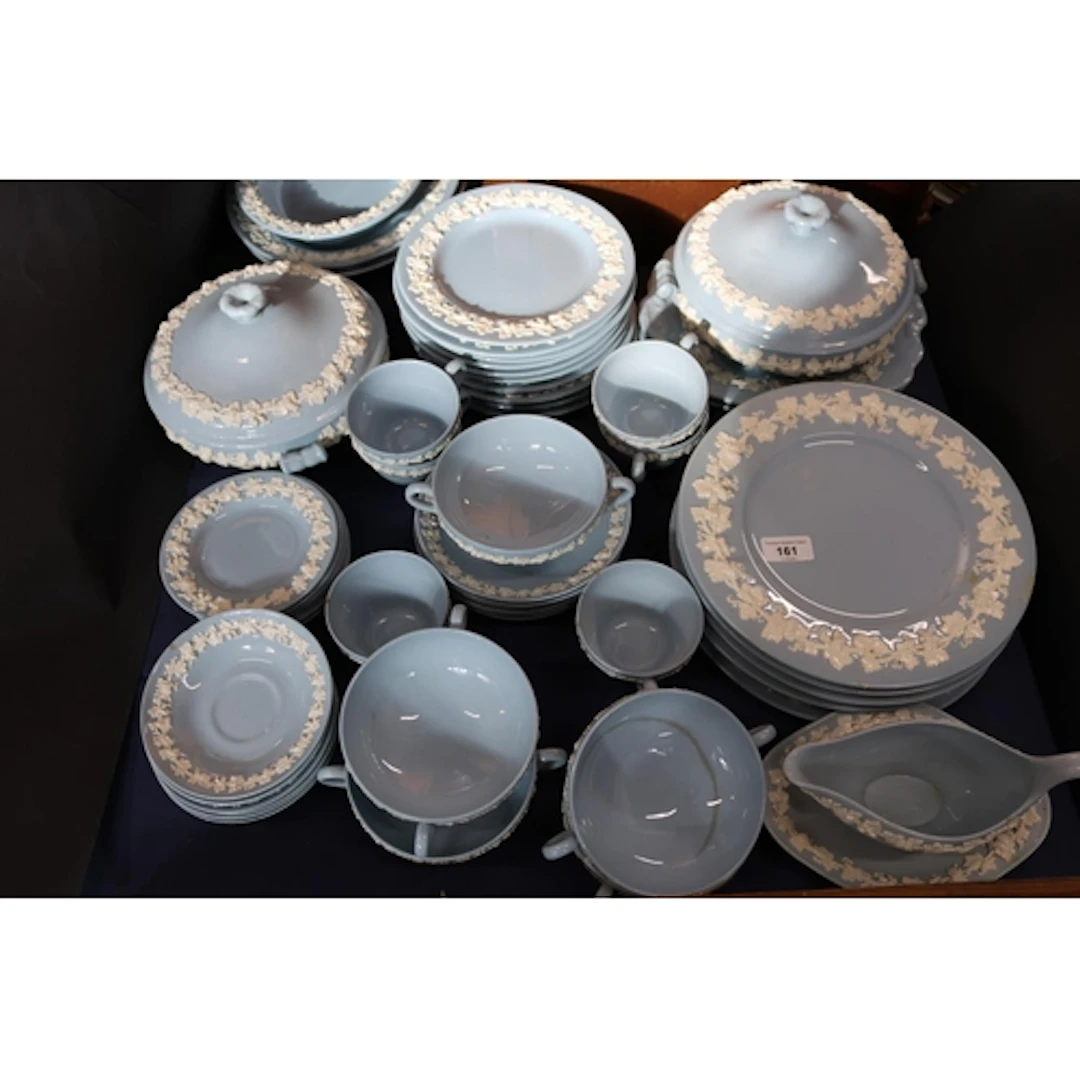 Wedgwood embossed Queensware part dinner service comprising ...