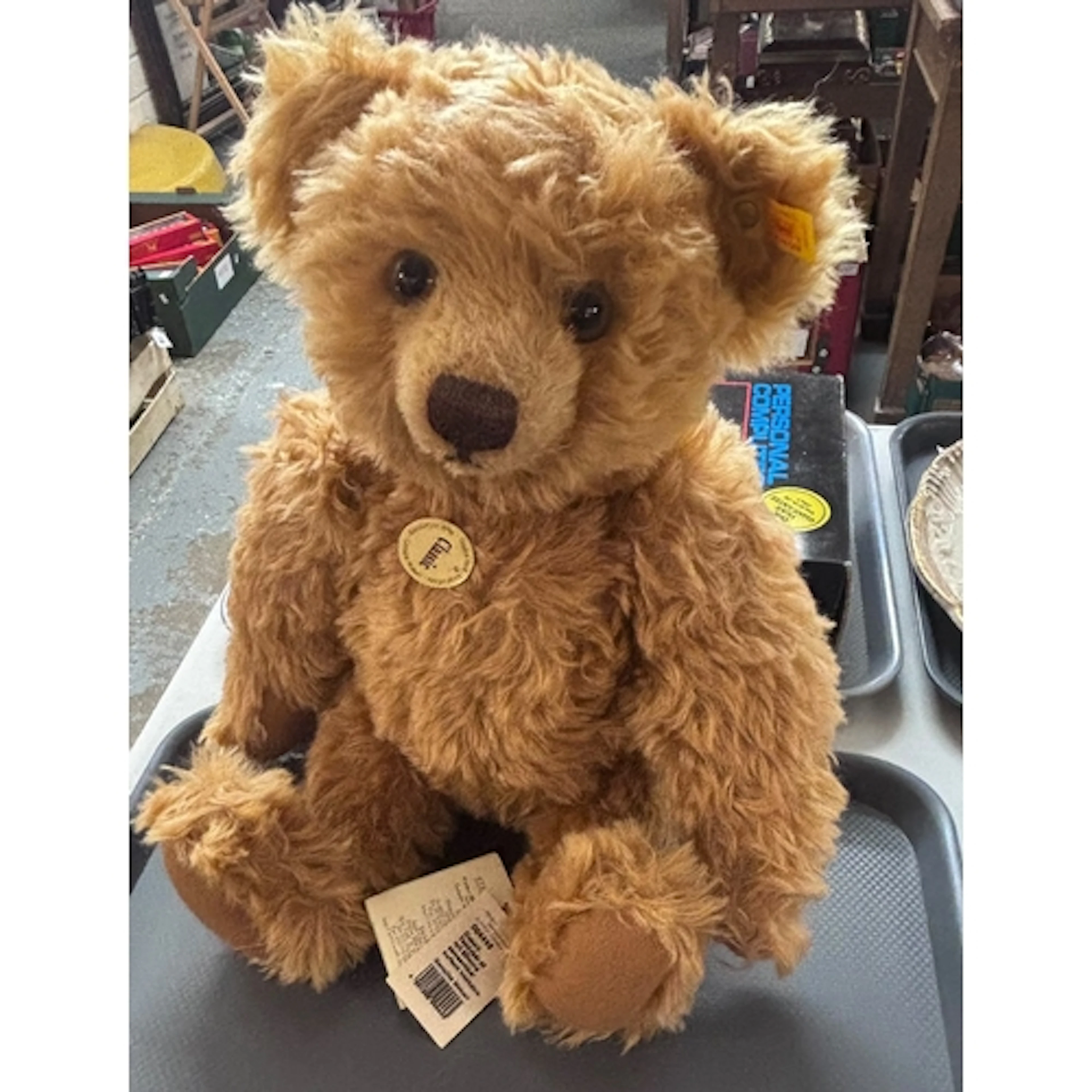 Modern Steiff Classic Growler teddy bear with naturalistic f...