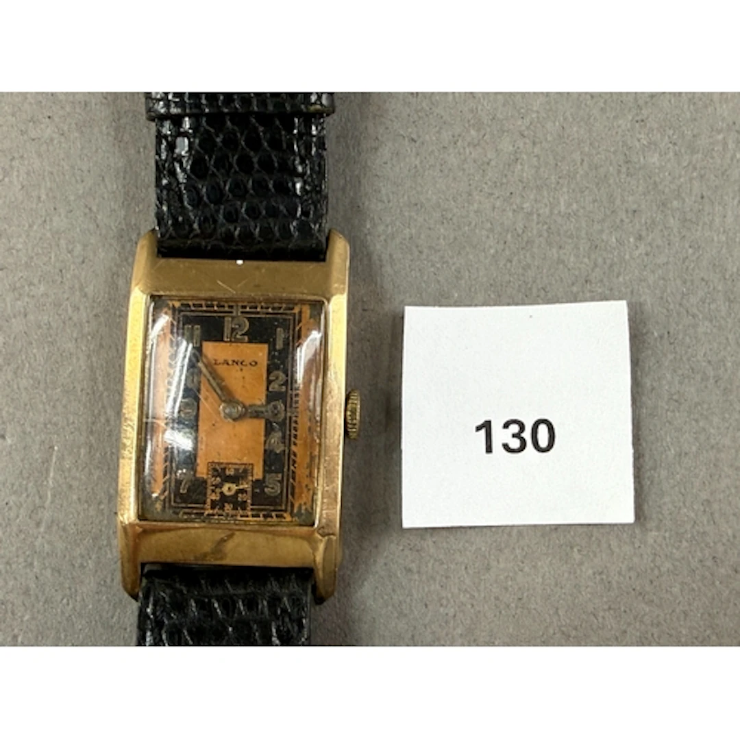 Watches-The DH Collection Part 1- Art Deco Lanco 9ct gold ca...