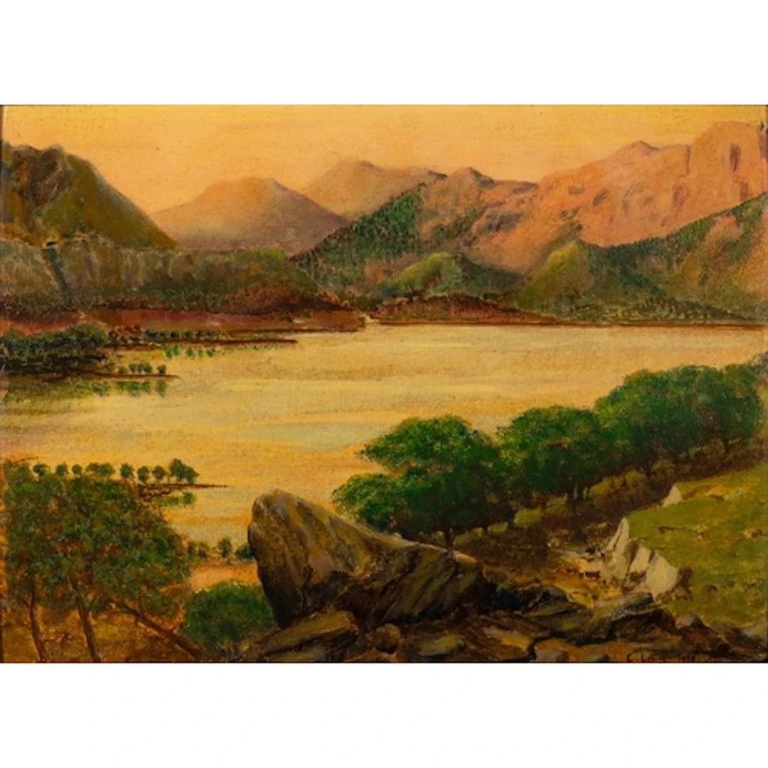 E Lewis (20th Century) - 'Loch Lubnaig Nr Strathyre Forest ...