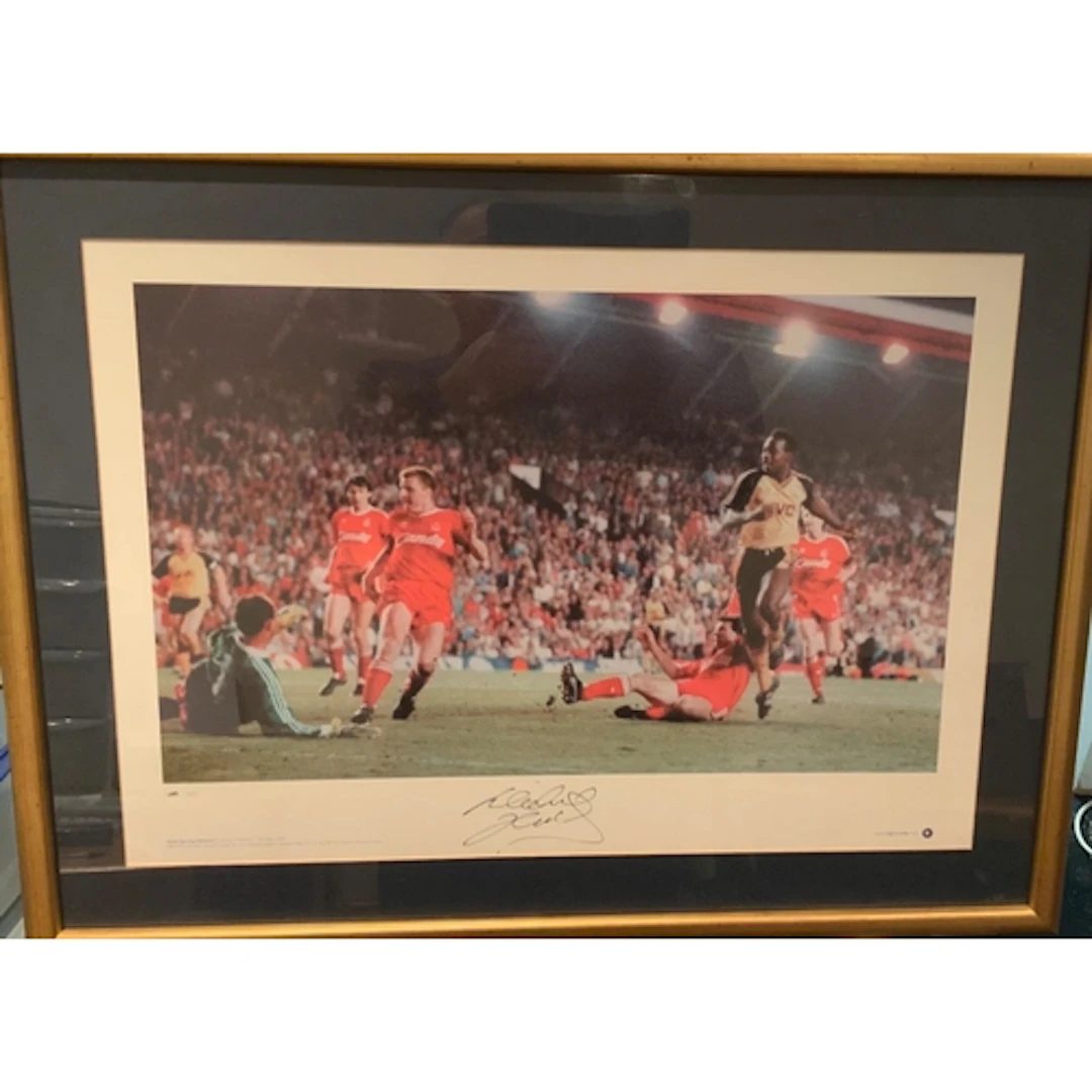 Arsenal Signed Framed Football Prints: Large Big Blue Tube f...