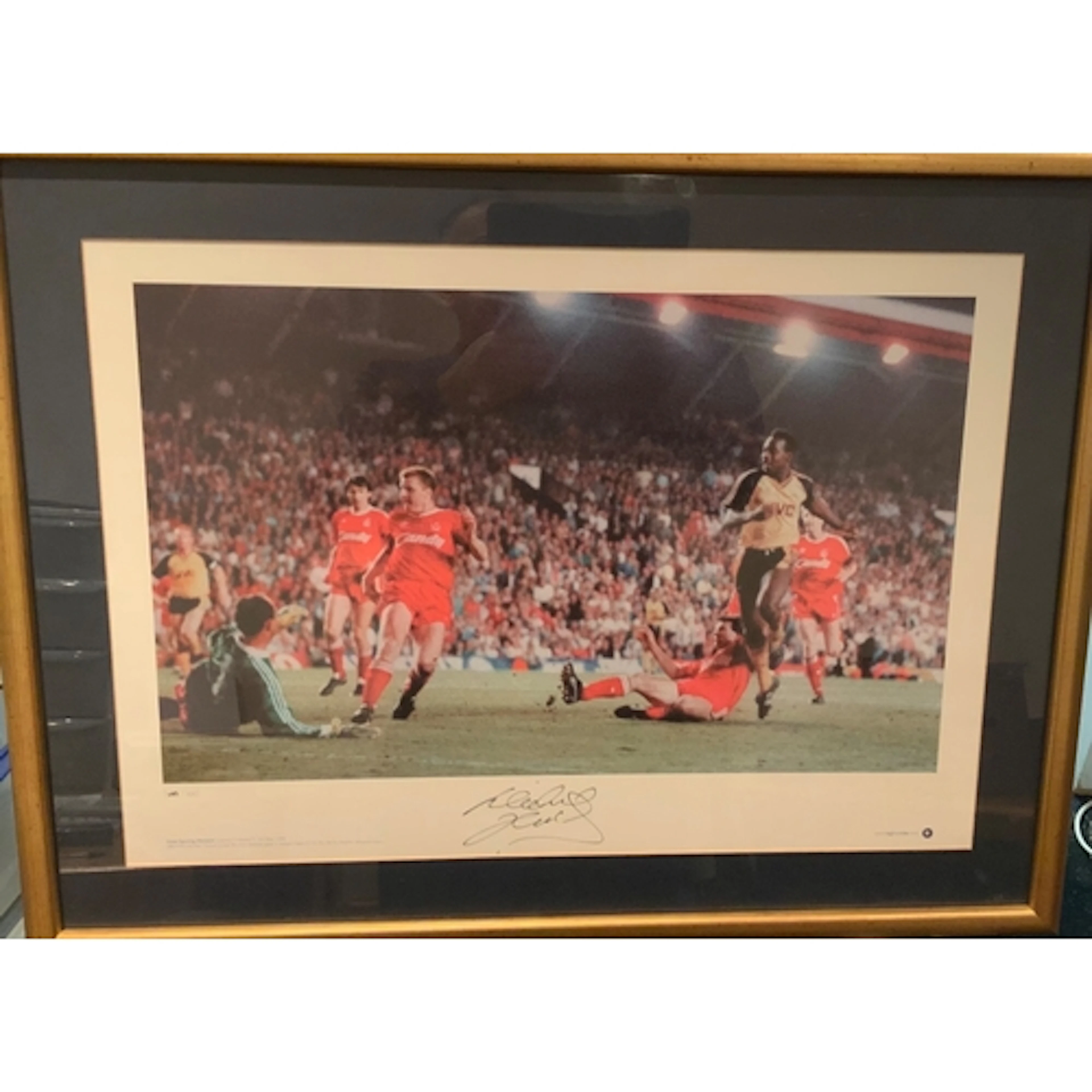 Arsenal Signed Framed Football Prints: Large Big Blue Tube f...