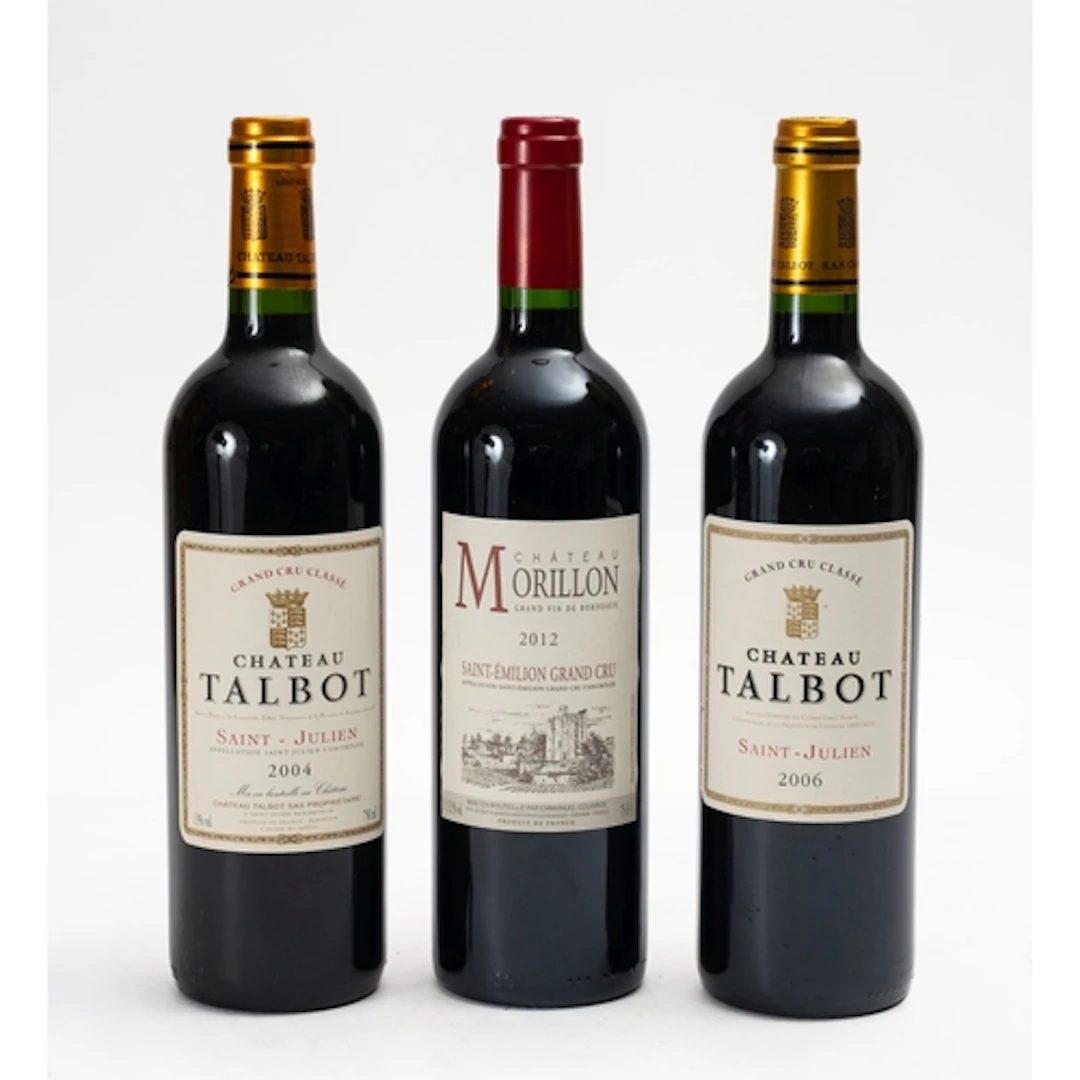 A bottle of Talbot, St. Julien, 2004. Fill level to neck, 13...