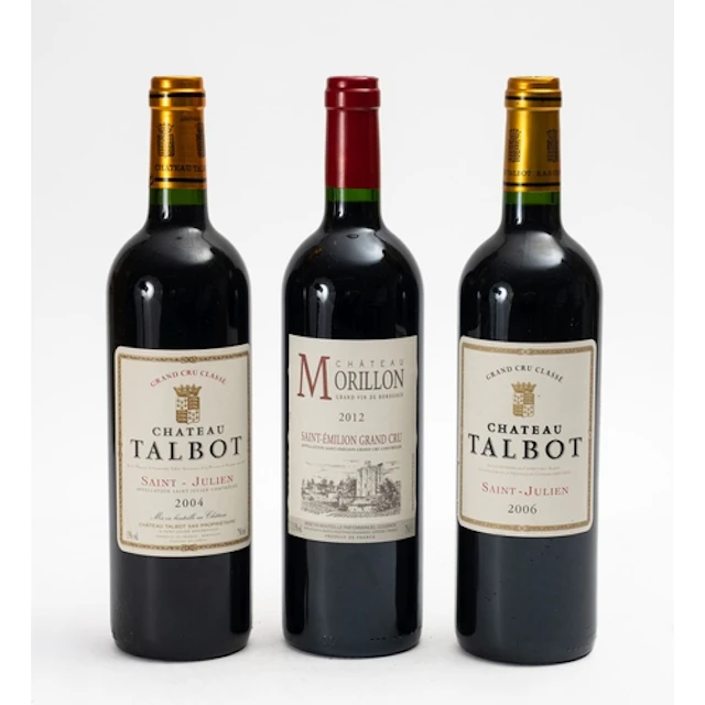 A bottle of Talbot, St. Julien, 2004. Fill level to neck, 13...