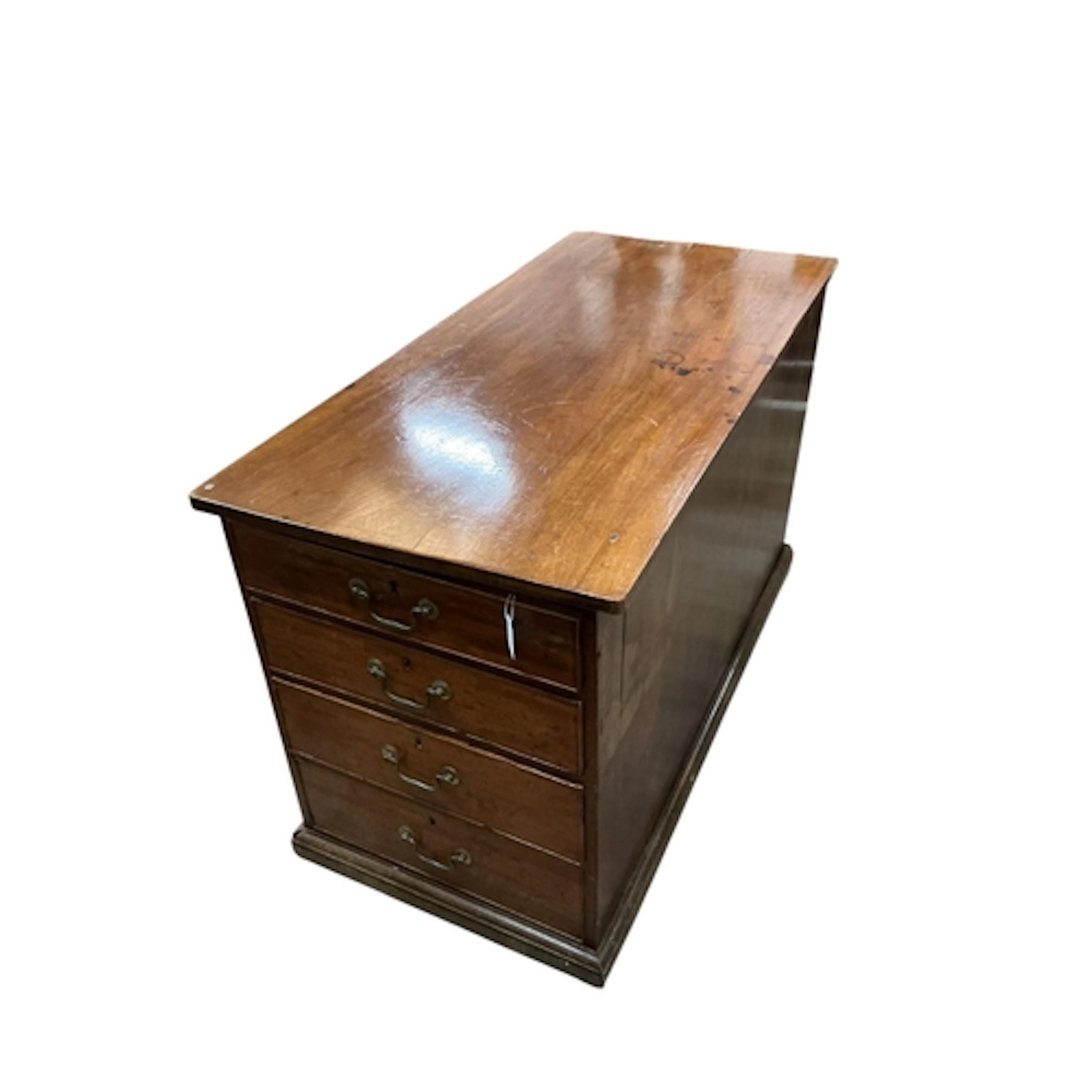 A George IV mahogany partner's desk pedestal, (adapted) widt...