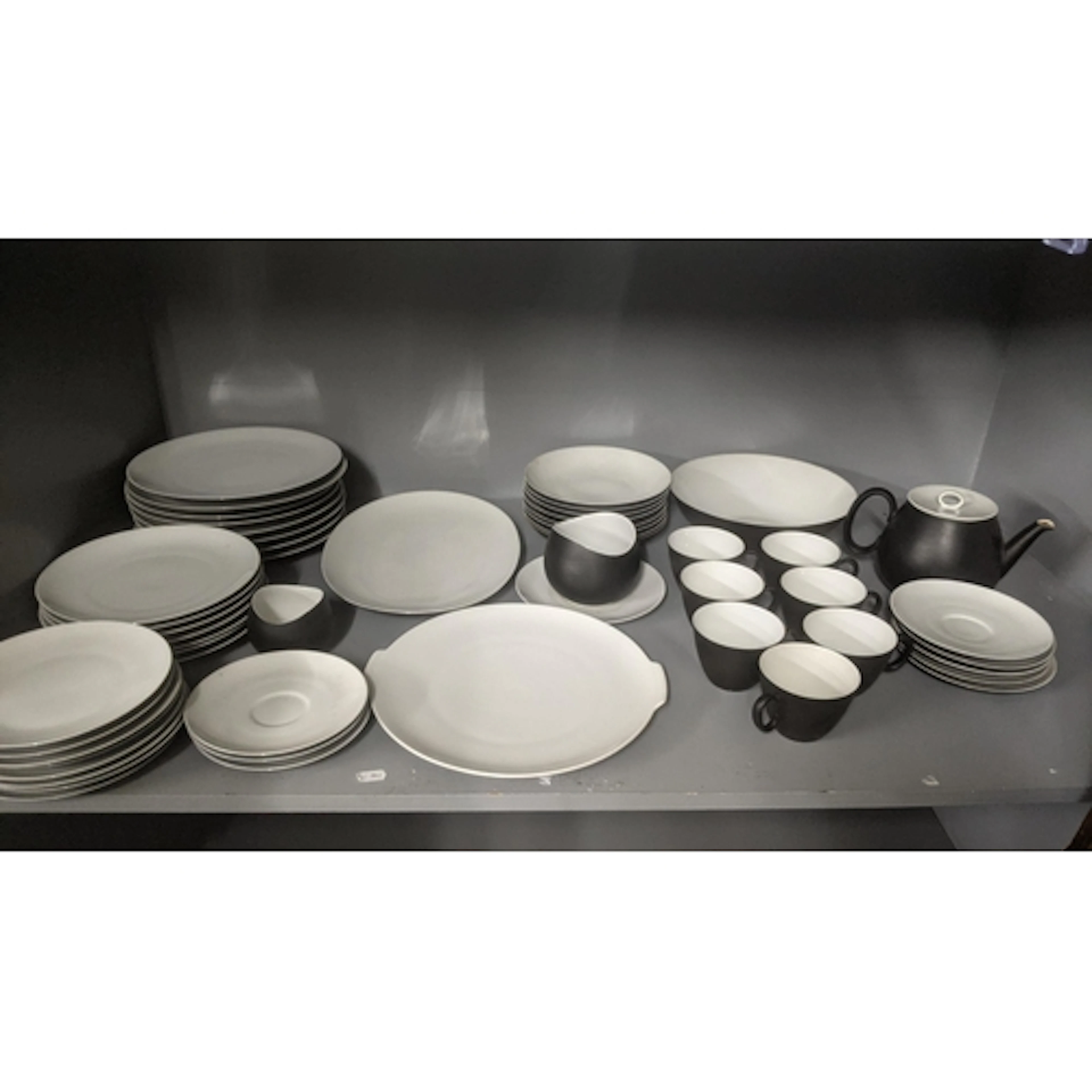 A Raymond Loewy for Rosenthal a continental china 'Charcoal'...