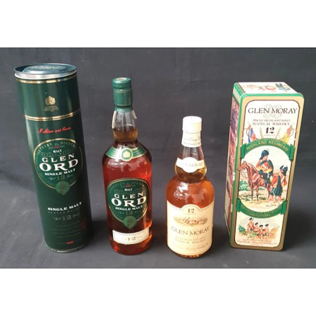 TWO BOTTLES OF SINGLE MALT SCOTCH WHISKY comprising one bott...