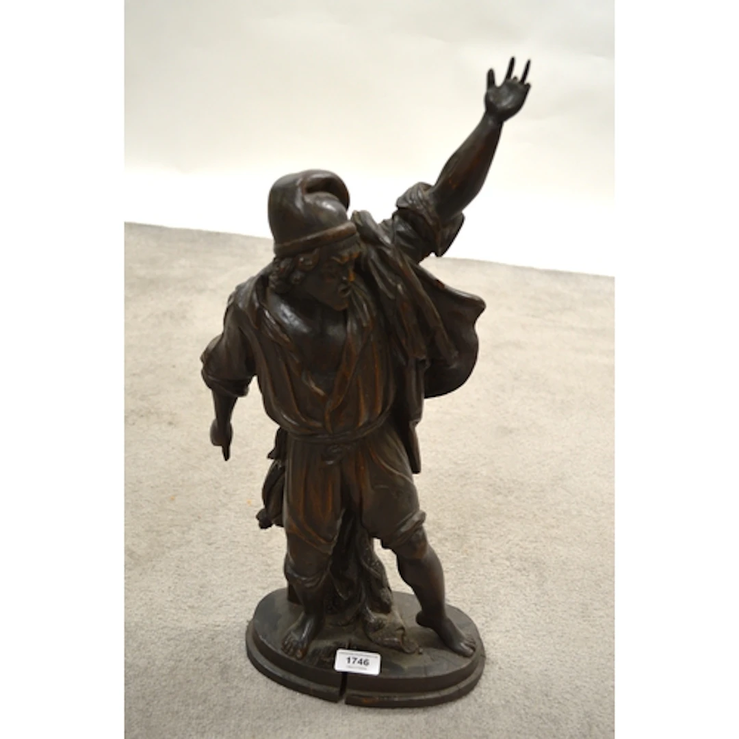 Late 19th / early 20th Century carved wooden figure of a pir...