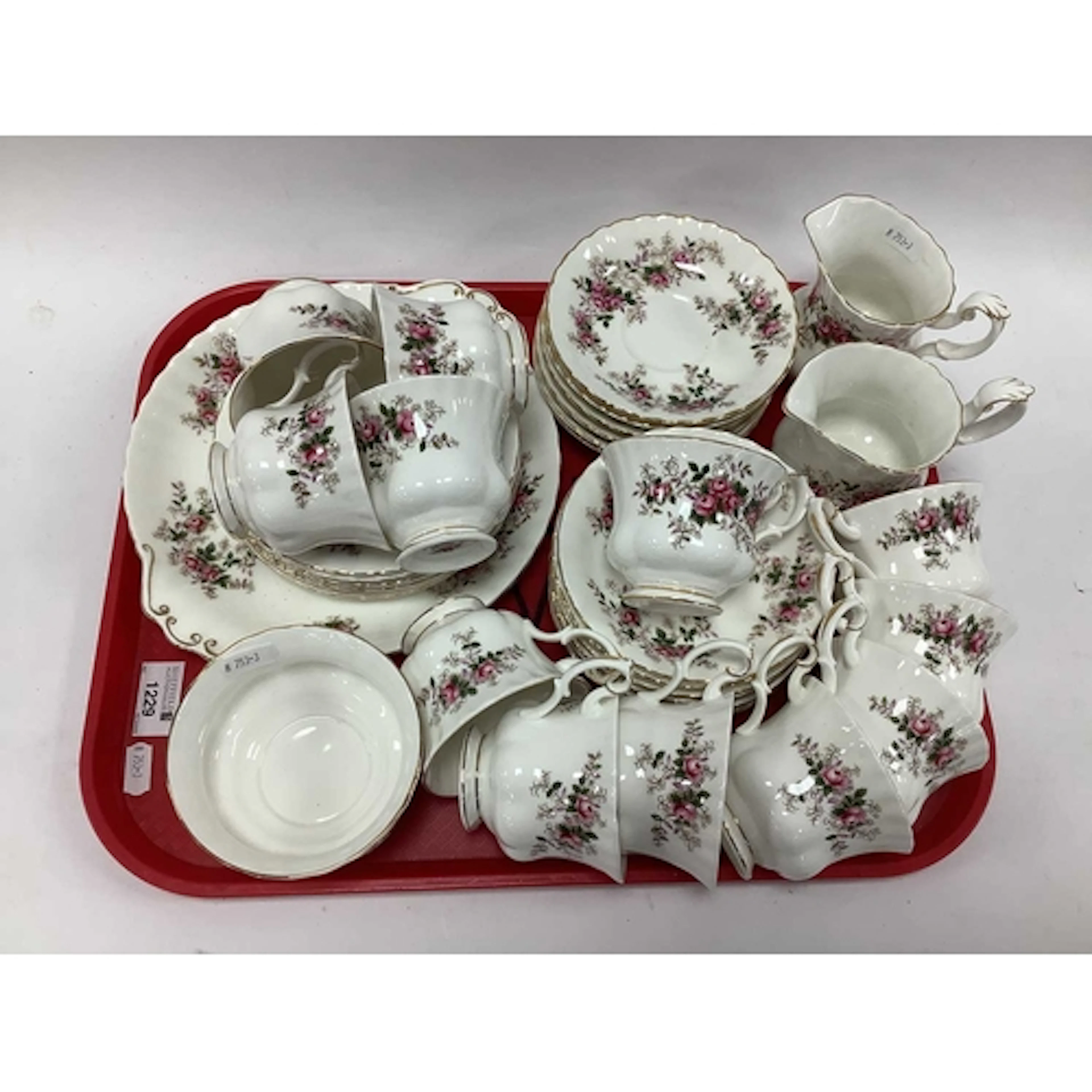 Royal Albert "Lavender Rose" pattern tea service, comprising...
