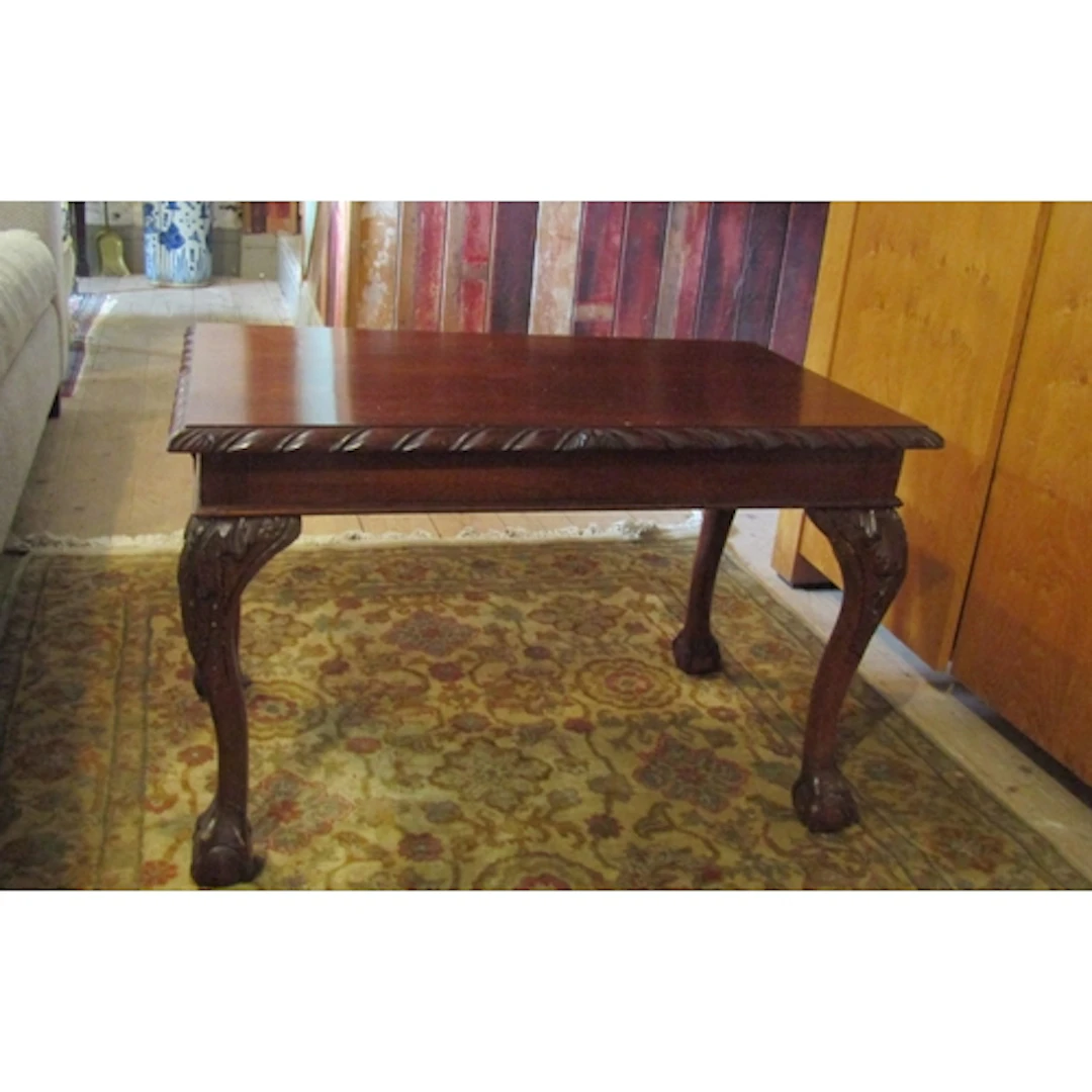 Chippendale Mahogany Coffee Table Rectangular Form Gadrooned...