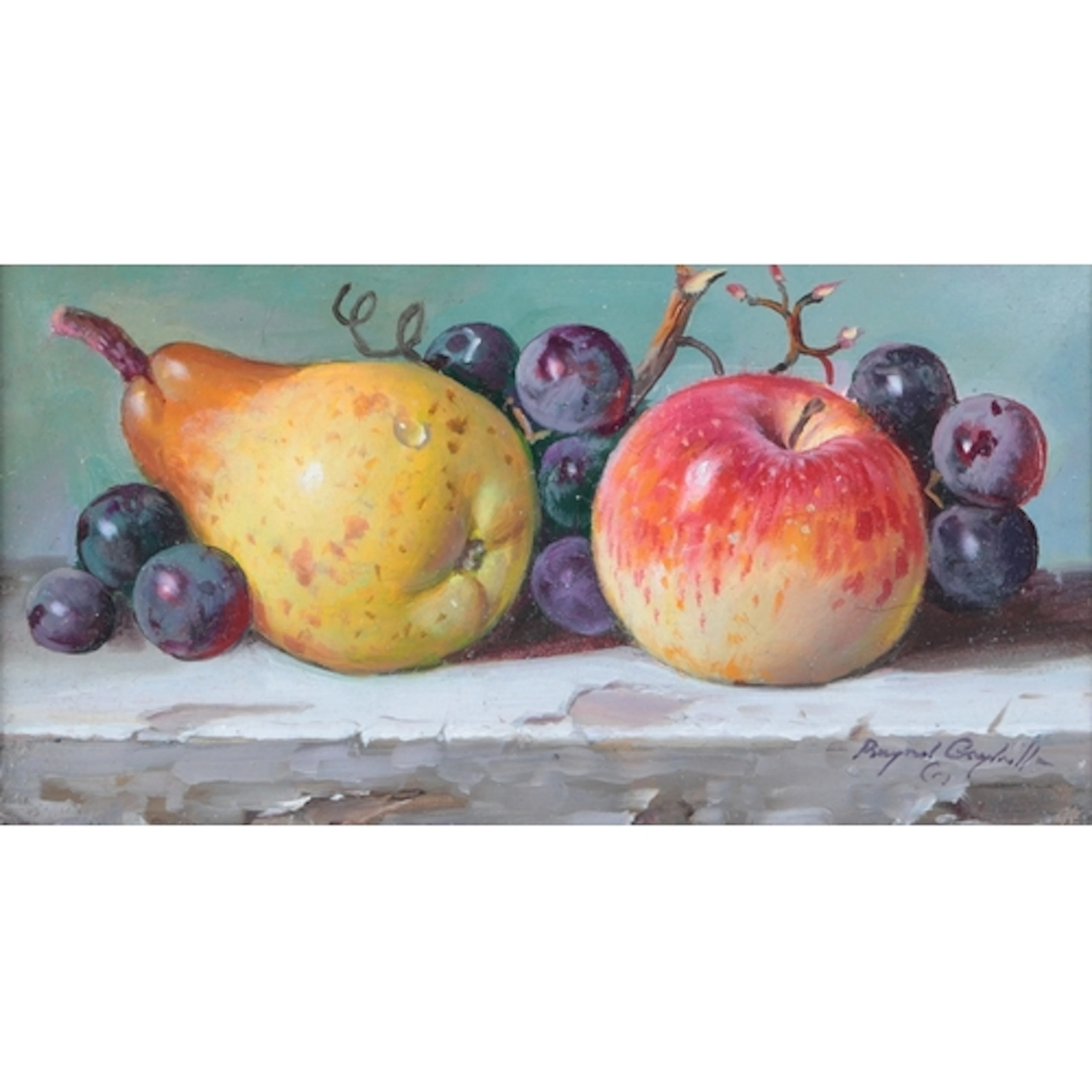 Raymond Campbell (b.1956), 'Autumn Fruits', signed, oil on b...