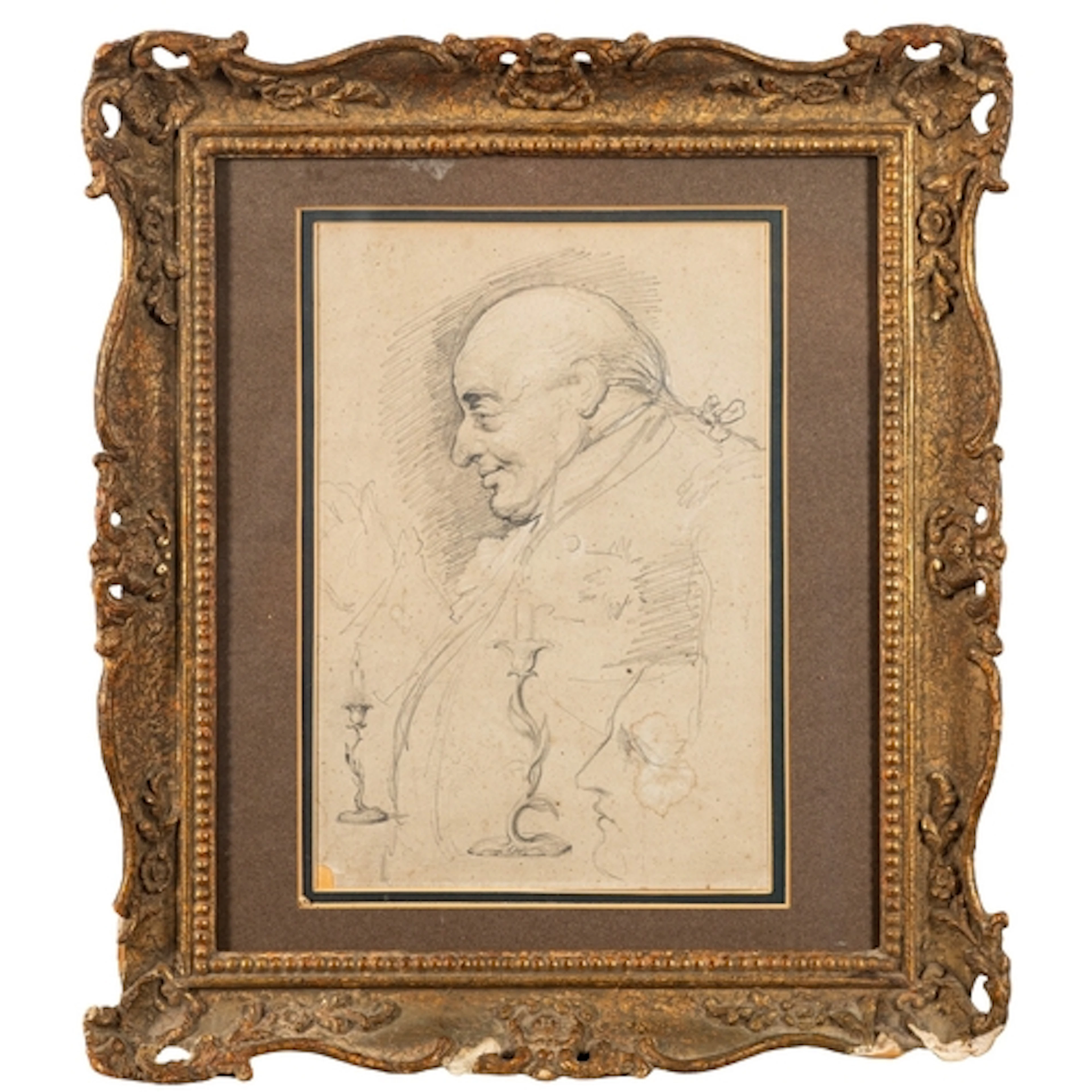 Early 19th century school - Sketch study of a Georgian gent...