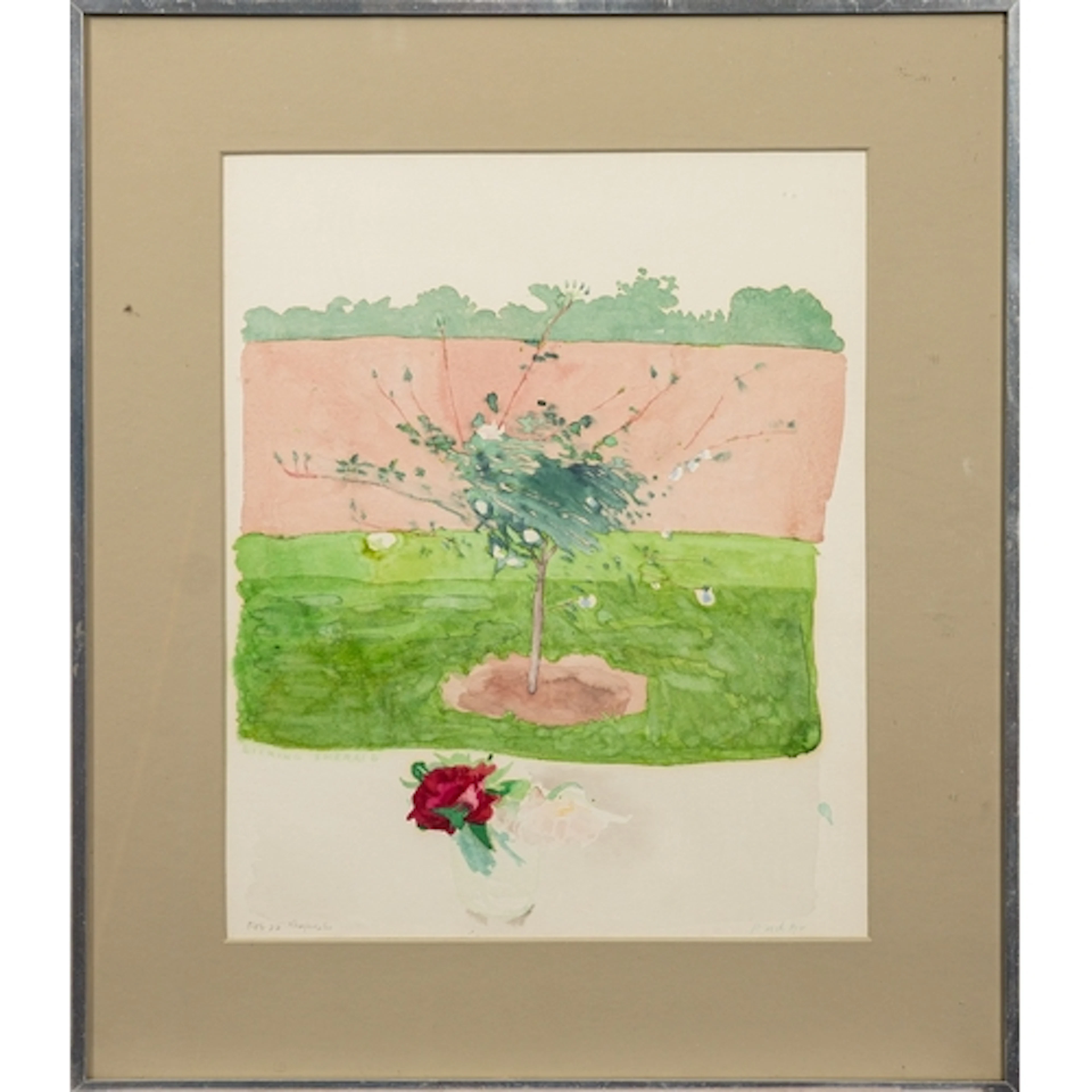 * Patrick Procktor (British, 1936-2003) - 'Khajuraho Rose-Tr...
