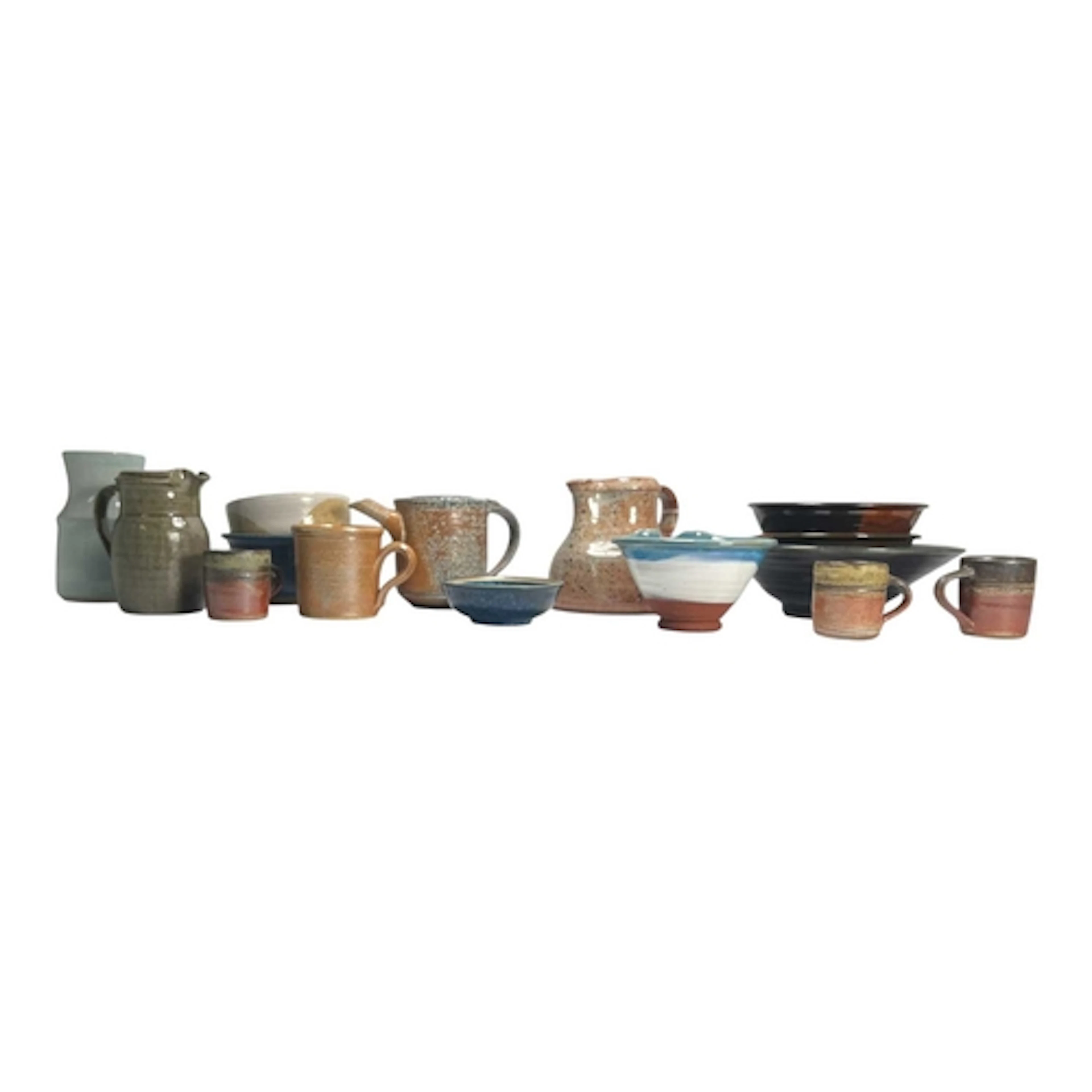 Studio Art Pottery - a mixed selection of studio art pieces,...