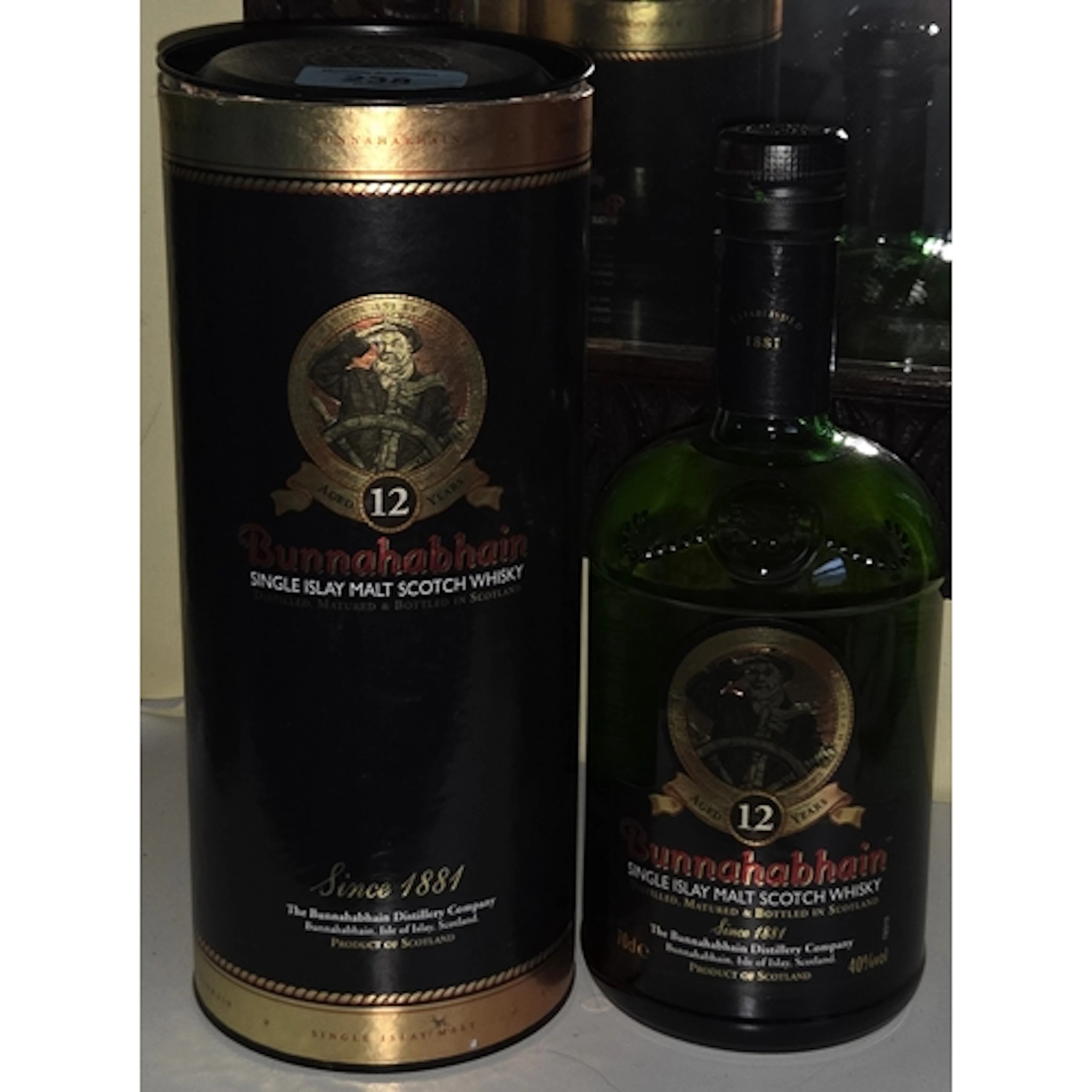 Bunnahabhain 12 year old Single Malt Whisky boxed 70cl