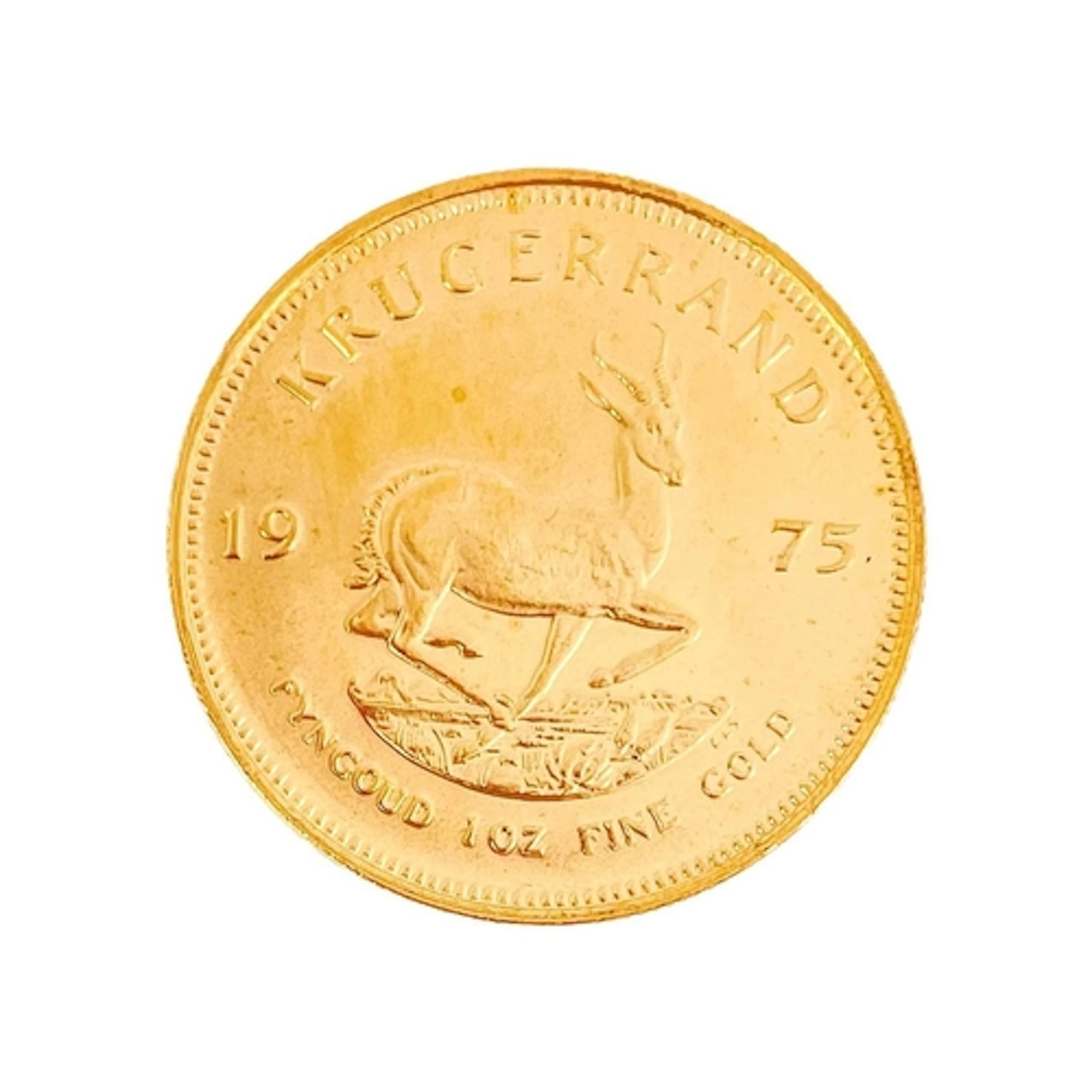 1975 Gold full Krugerrand. 1975 gold full Krugerrand in ef c...