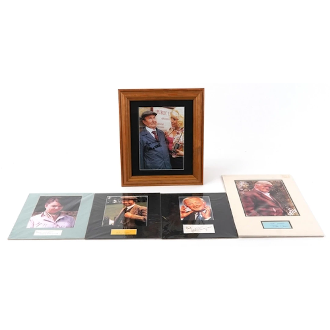 Signed photographs of characters from The last of the Summer...