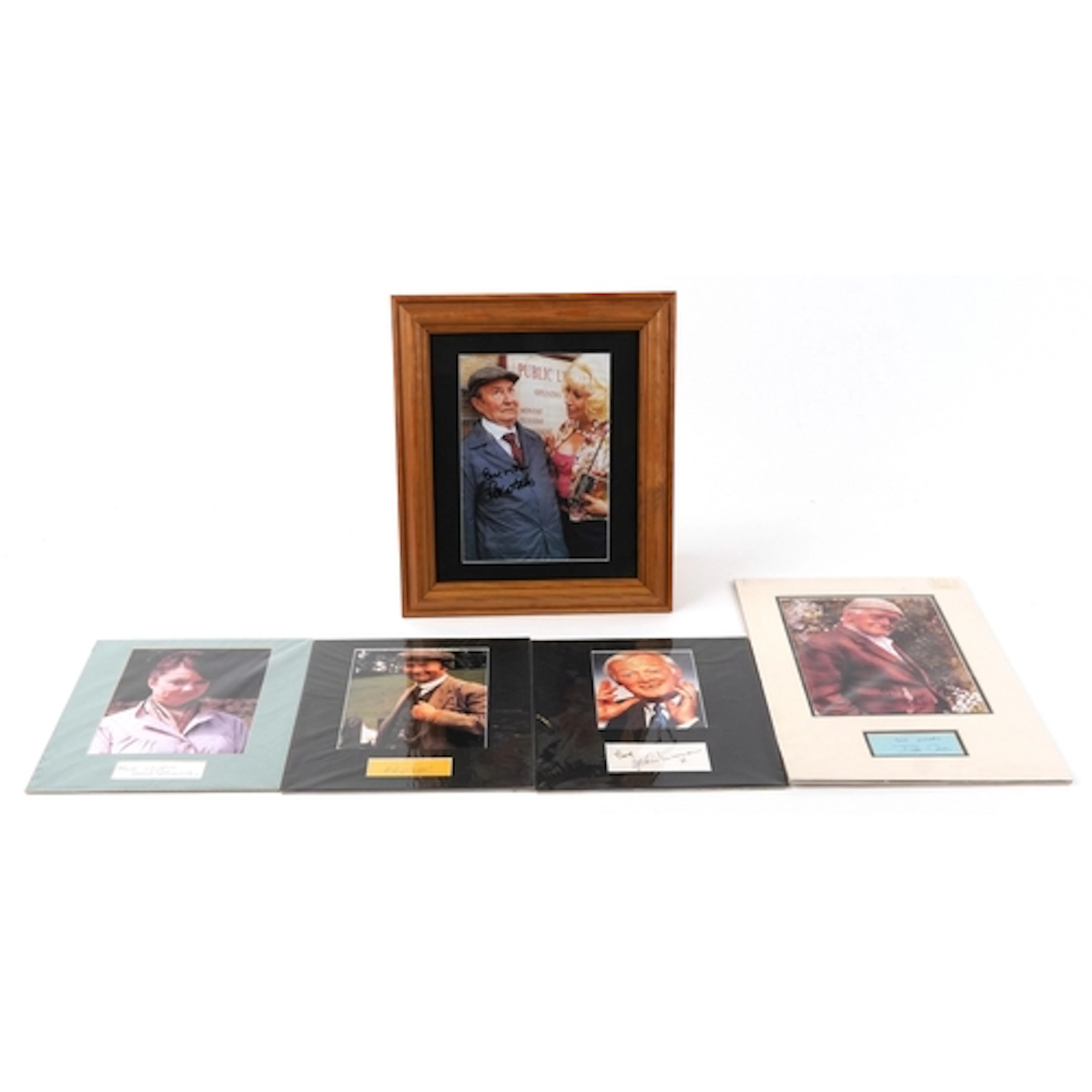 Signed photographs of characters from The last of the Summer...