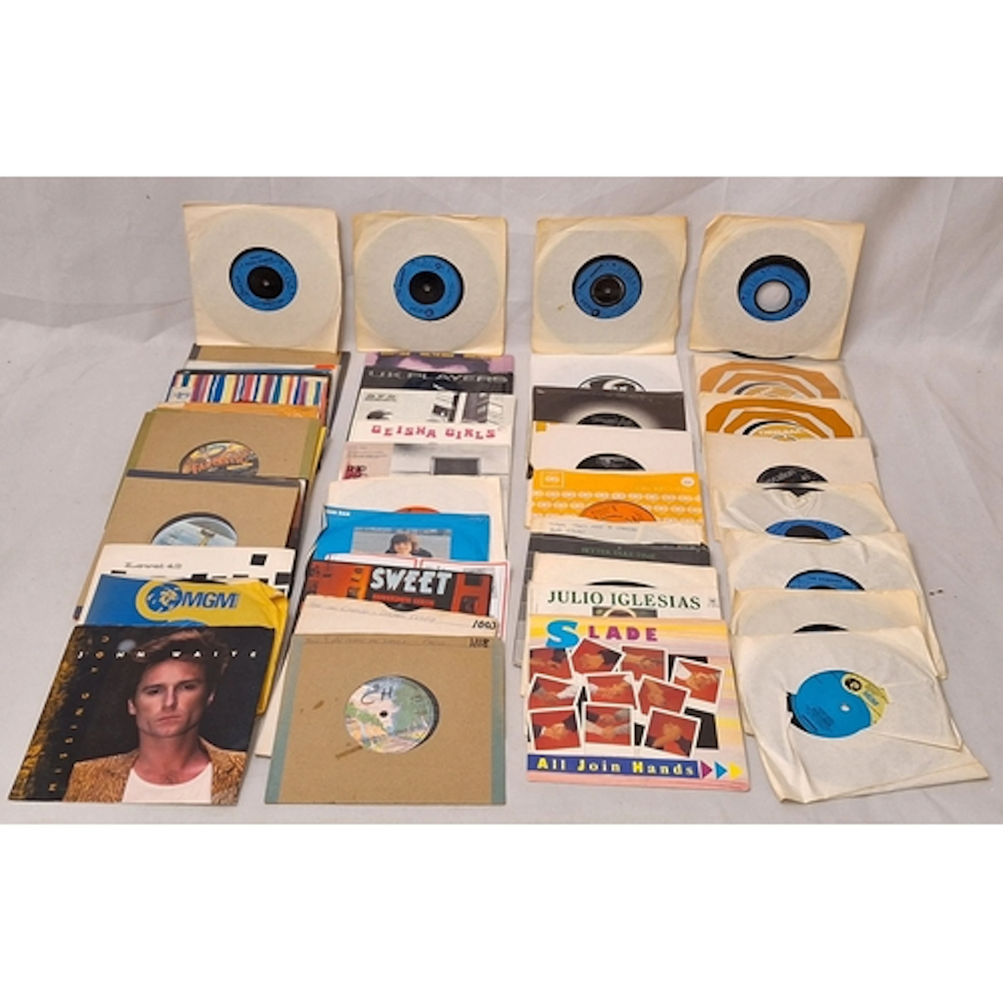 Vintage 7" Records/Vinyl/Singles incl. Sting, Level 42, Donn...