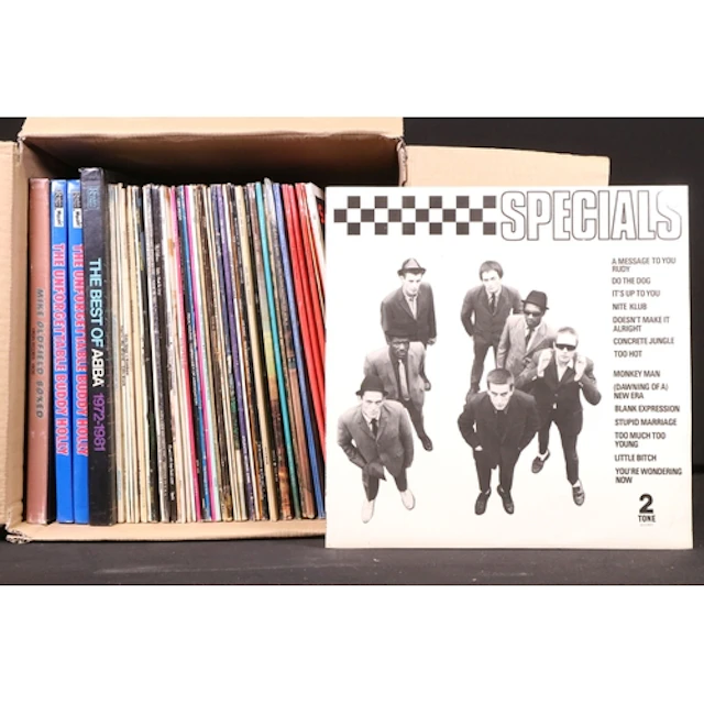 Vinyl - 45 Rock & Pop LPs and 4 box sets to include The Spec...