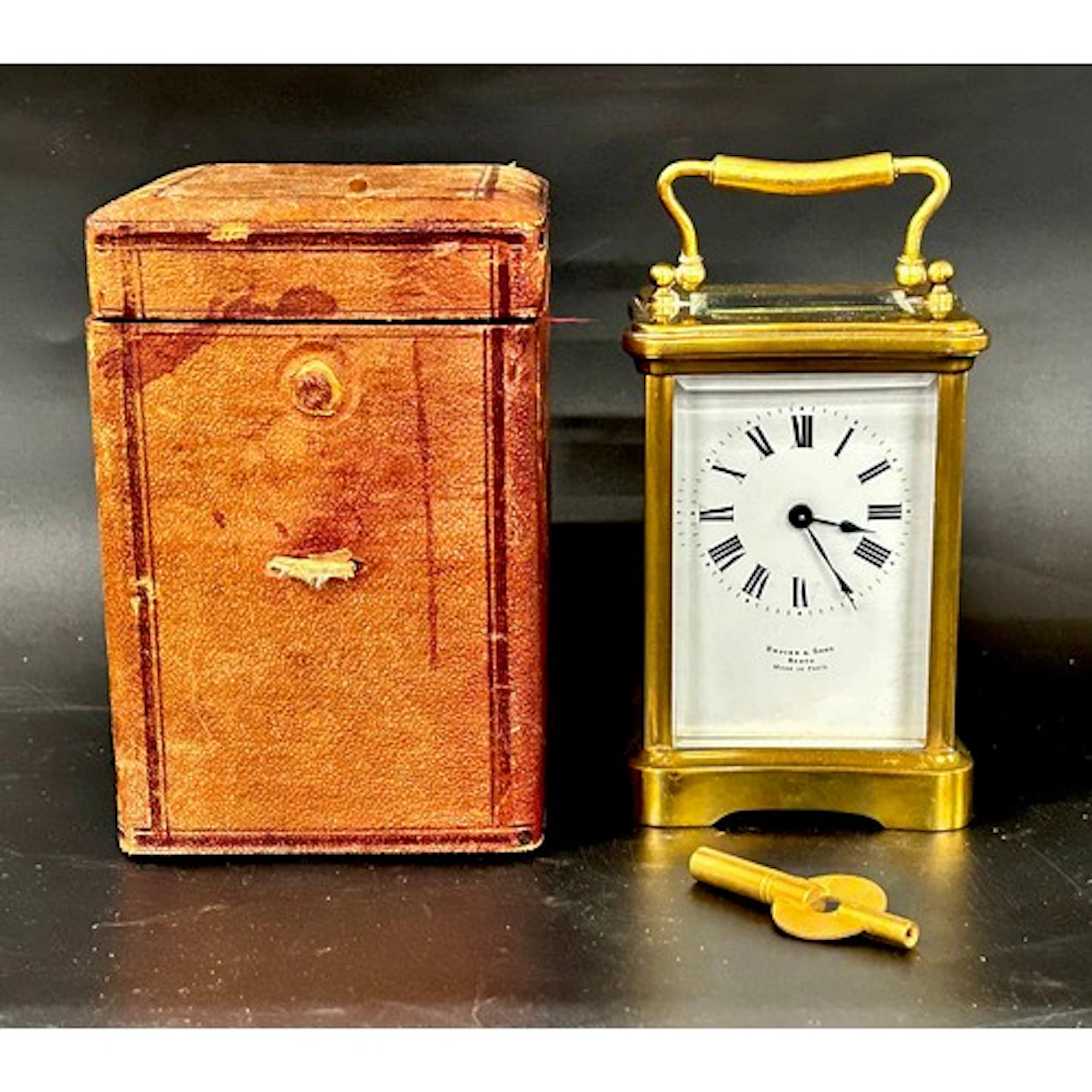 An early 20th Century French Davies & Sons Paris brass carri...