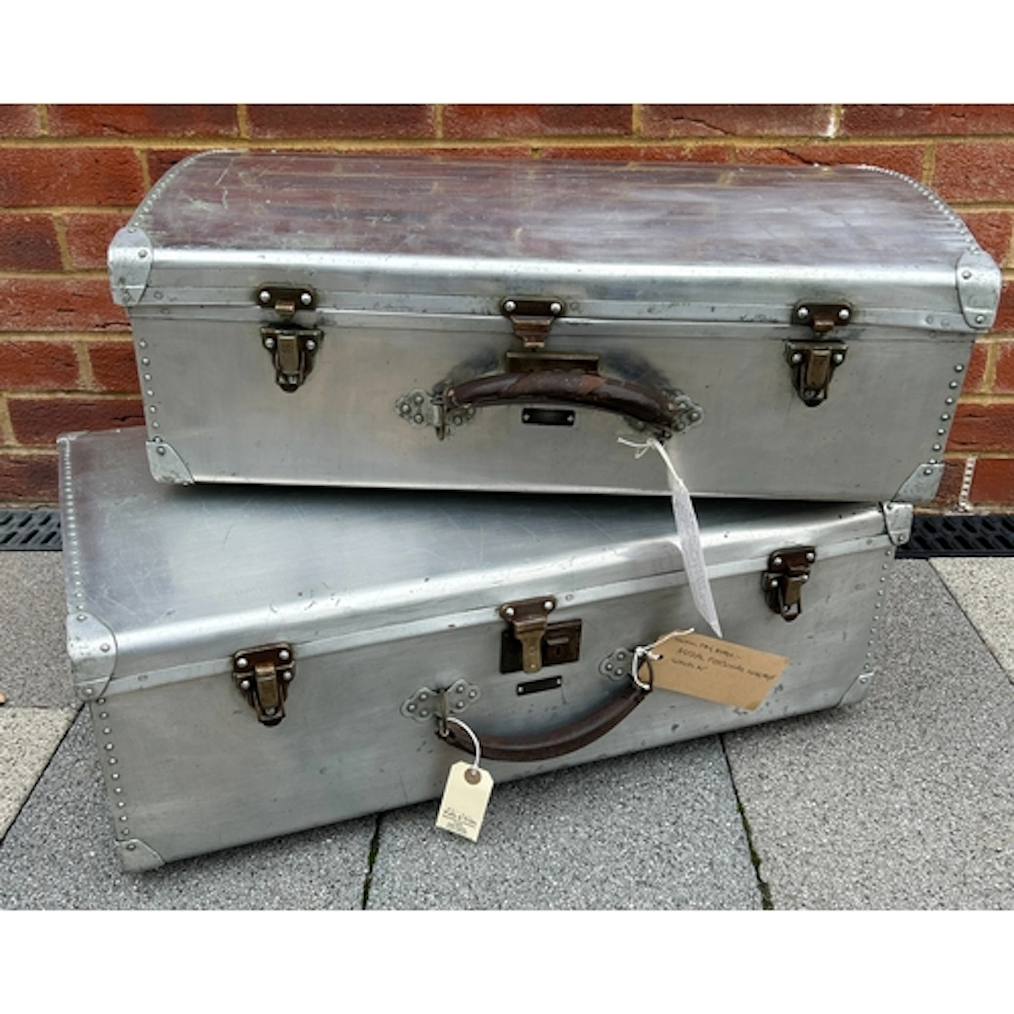 Two "ASTRAL" suitcases made just after WWII from "Lockheed"a...